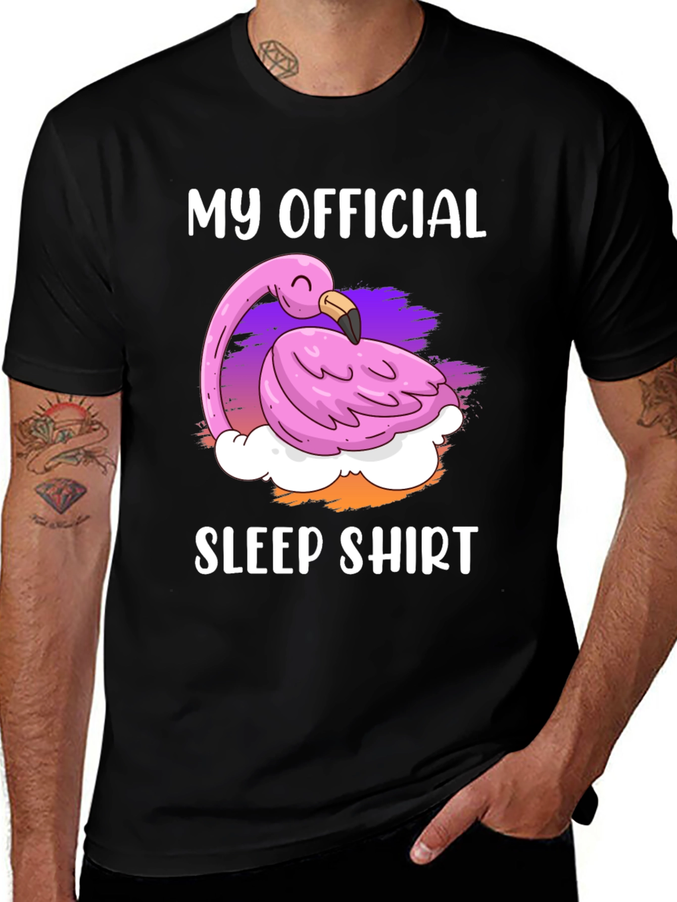 My Official Sleep Shirt Flamingo Tee
