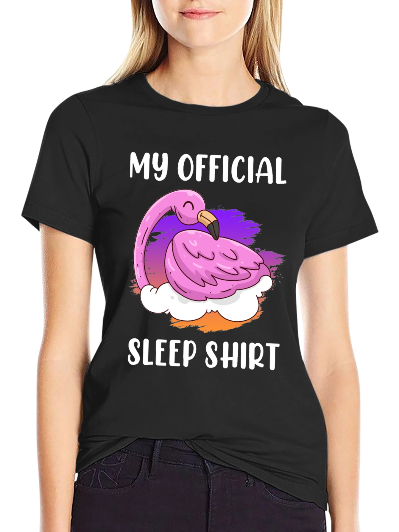 My Official Sleep Shirt Flamingo Tee
