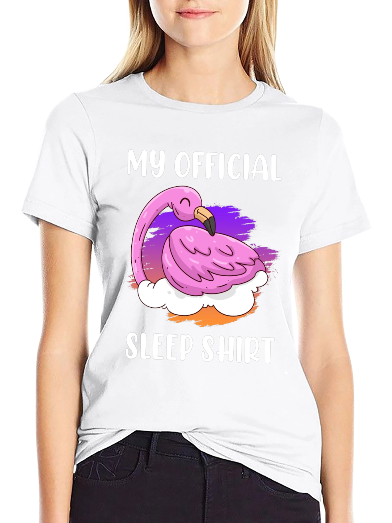 My Official Sleep Shirt Flamingo Tee