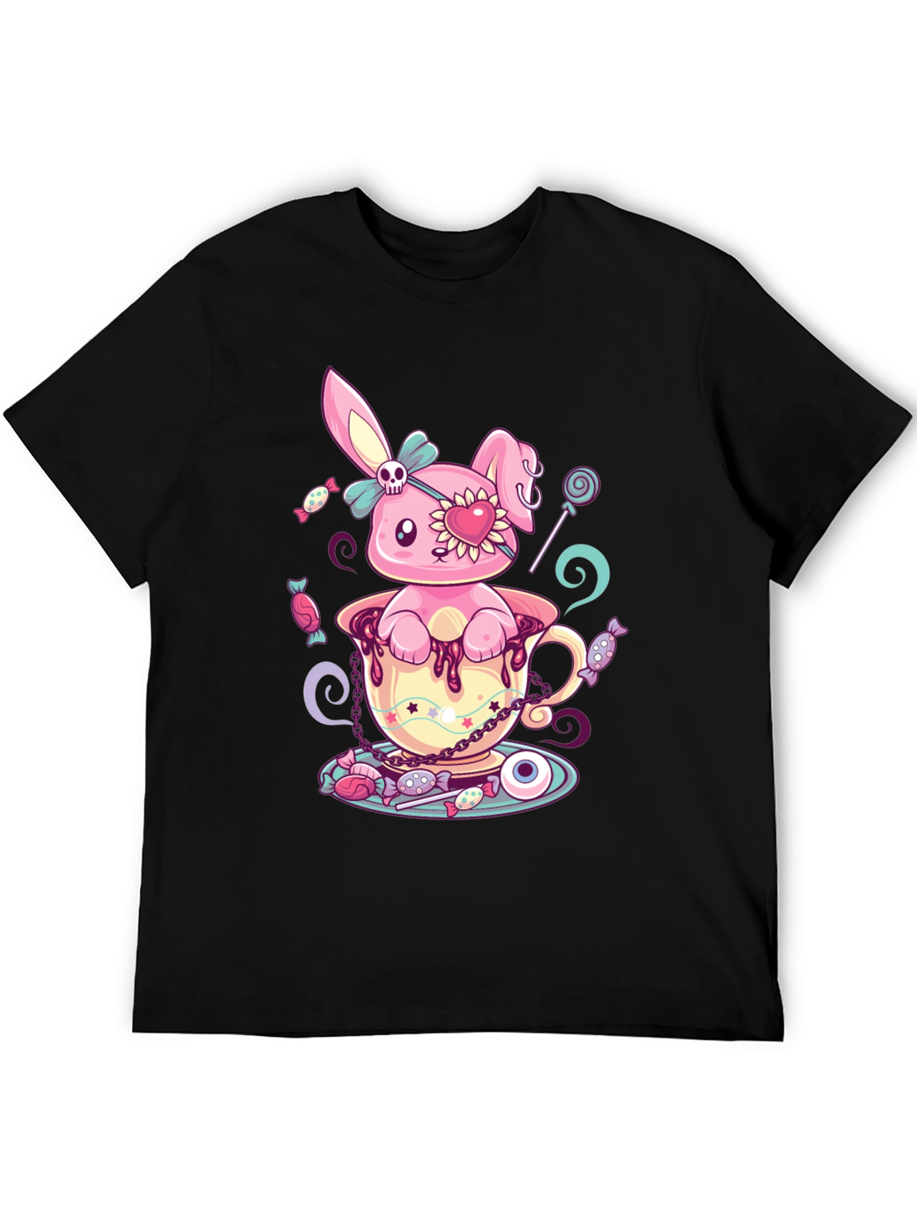 Cute Kawaii Bunny in Teacup T-Shirt