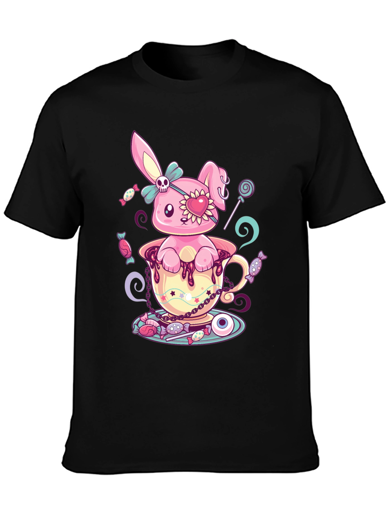Cute Kawaii Bunny in Teacup T-Shirt