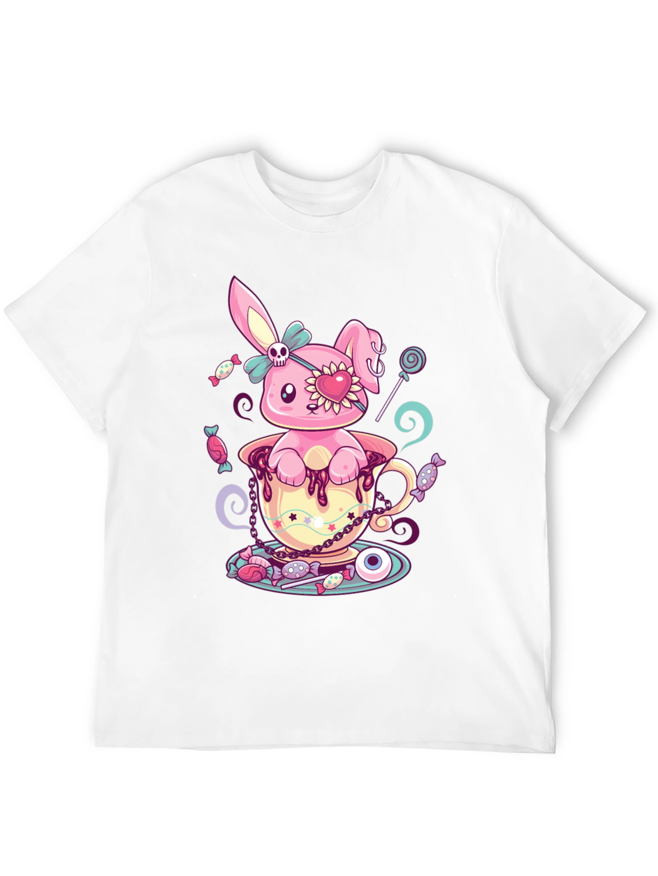 Cute Kawaii Bunny in Teacup T-Shirt