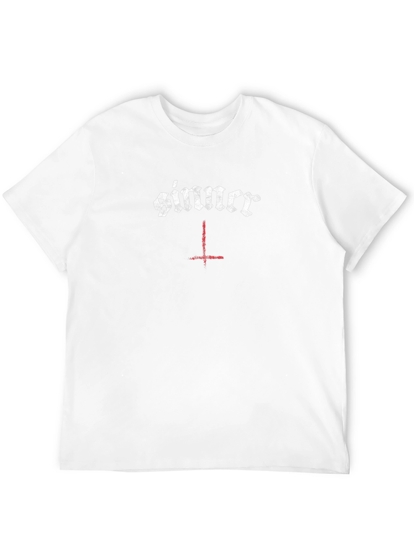 Sinner Inverted Cross Graphic Tee - Black