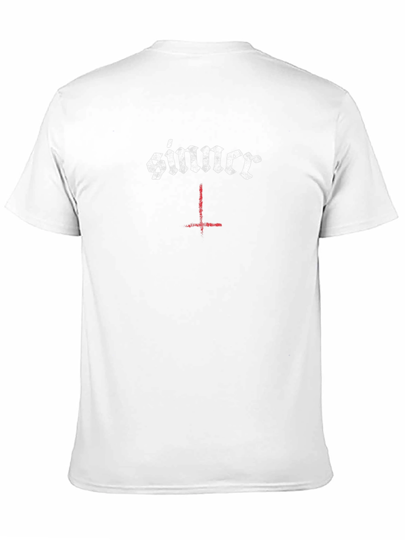Sinner Inverted Cross Graphic Tee - Black