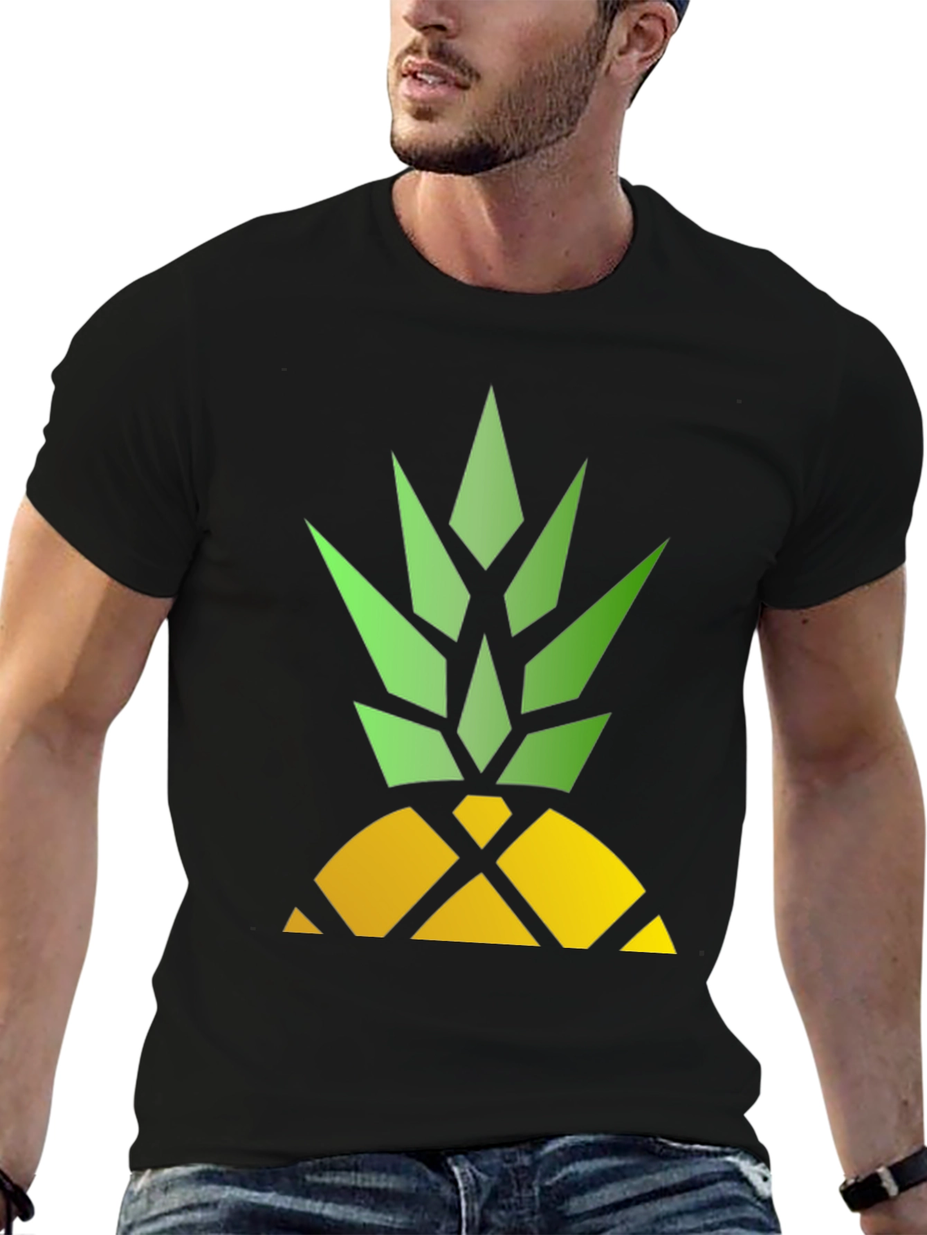 Pineapple Graphic Tee - Modern Fruit Design