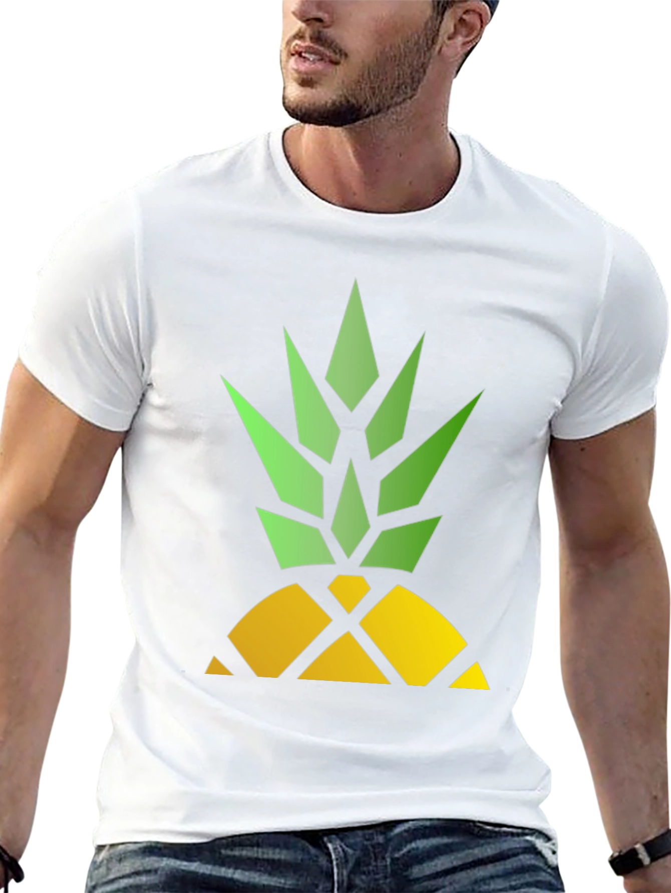Pineapple Graphic Tee - Modern Fruit Design