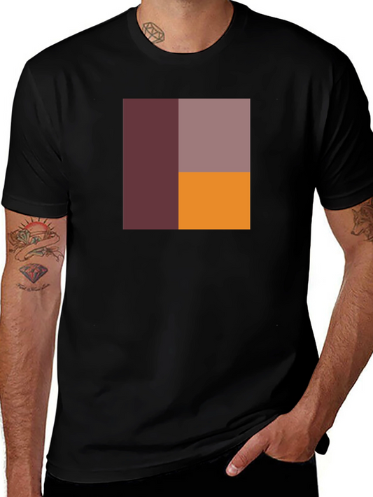 Abstract Block Graphic Tee - Modern Art T-Shirt
