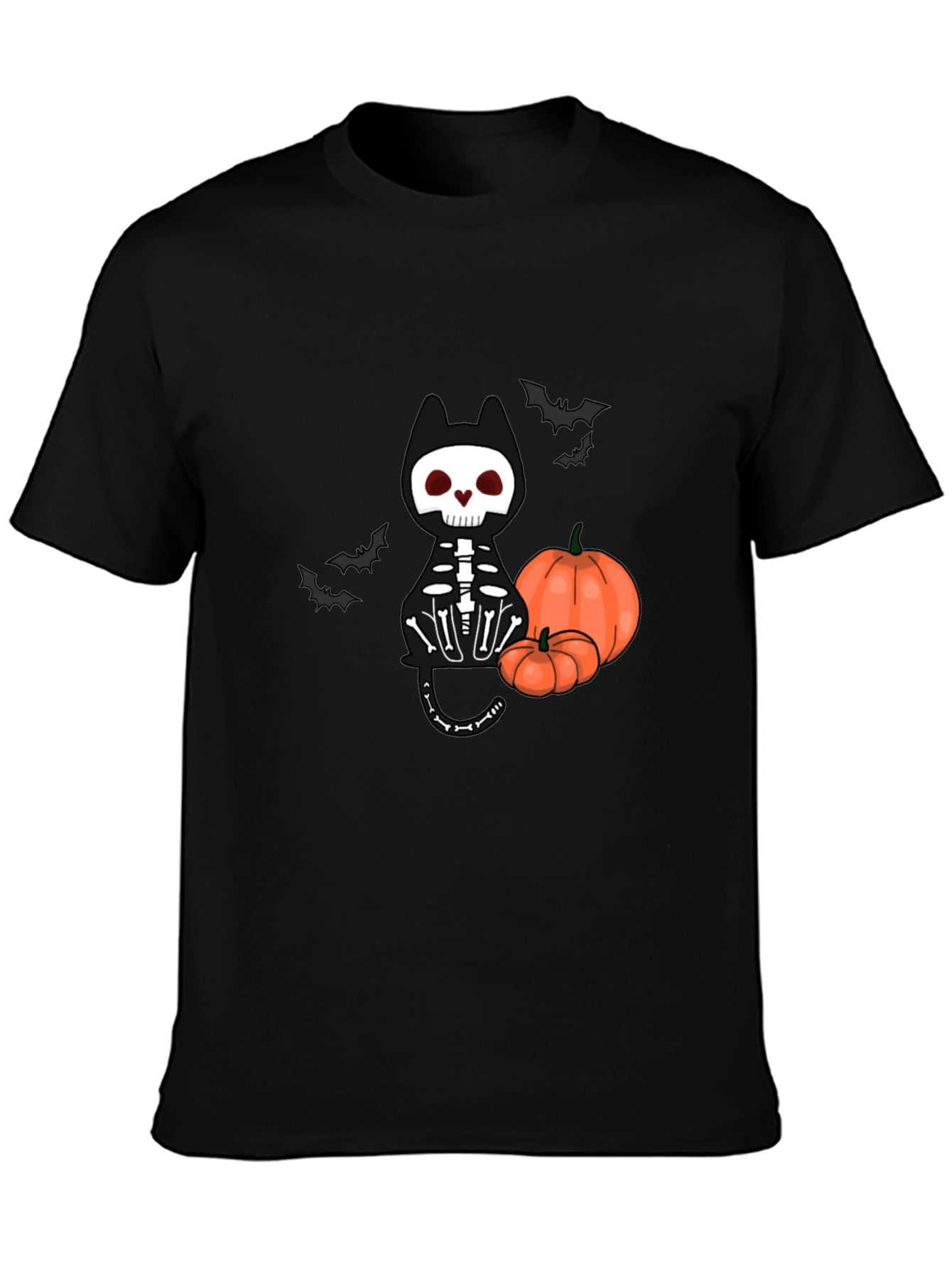Halloween Skeleton Cat T-Shirt