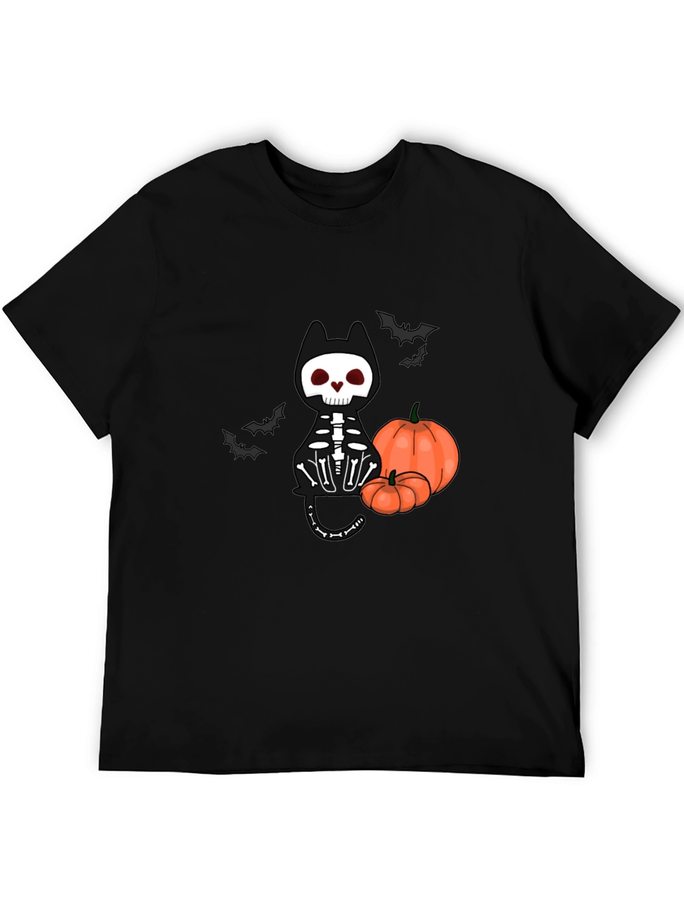 Halloween Skeleton Cat T-Shirt