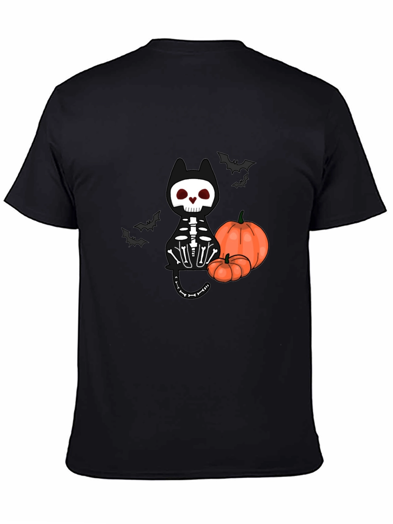 Halloween Skeleton Cat T-Shirt