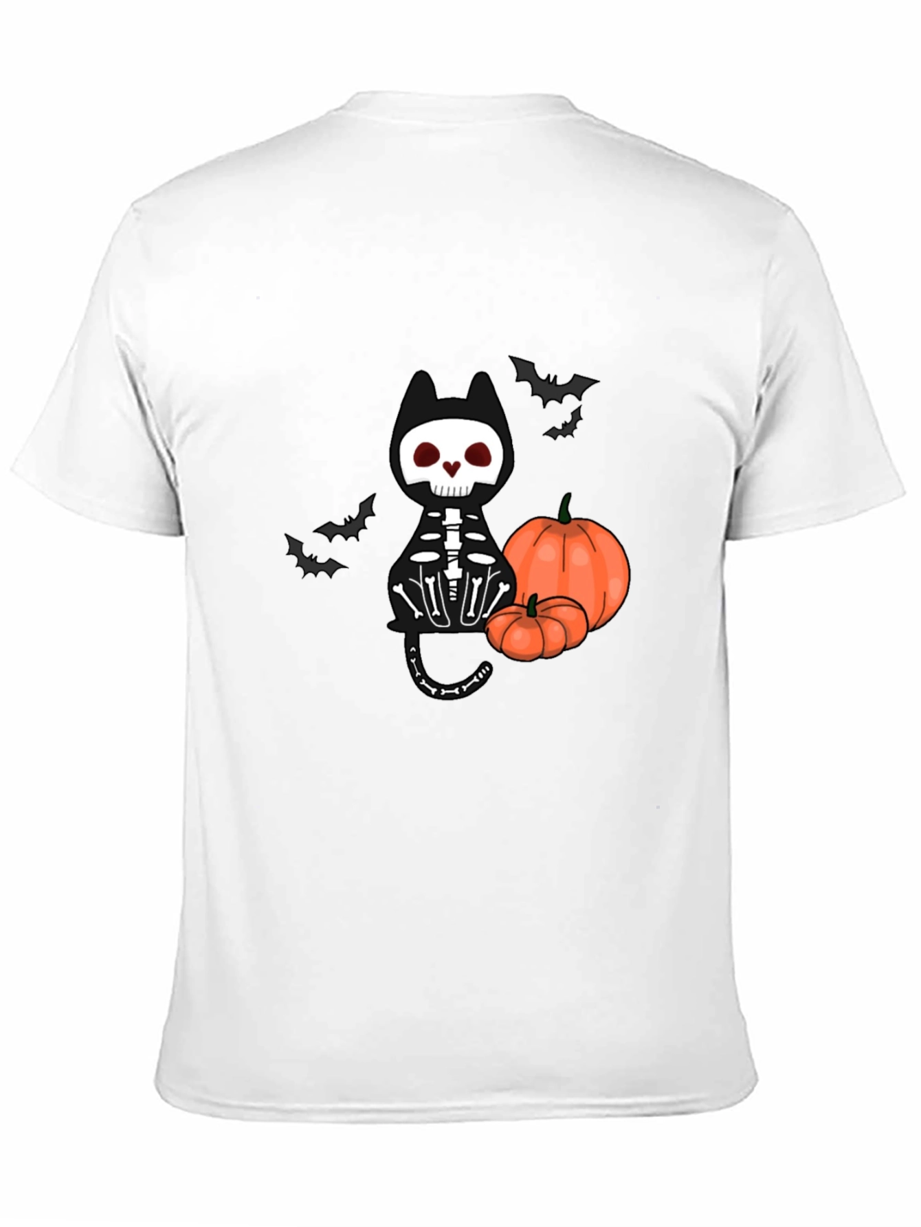 Halloween Skeleton Cat T-Shirt