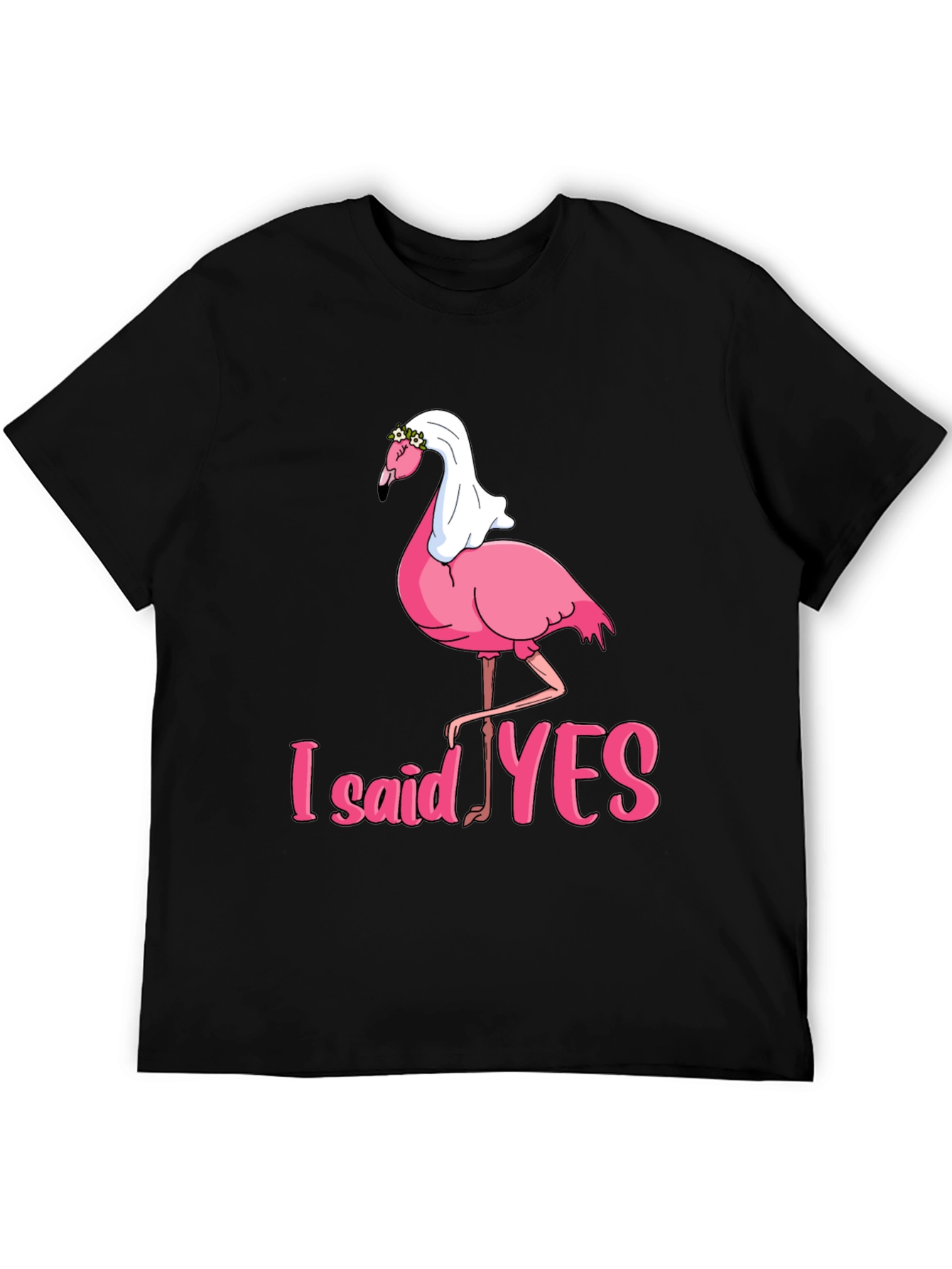 I Said Yes Flamingo Bride T-Shirt