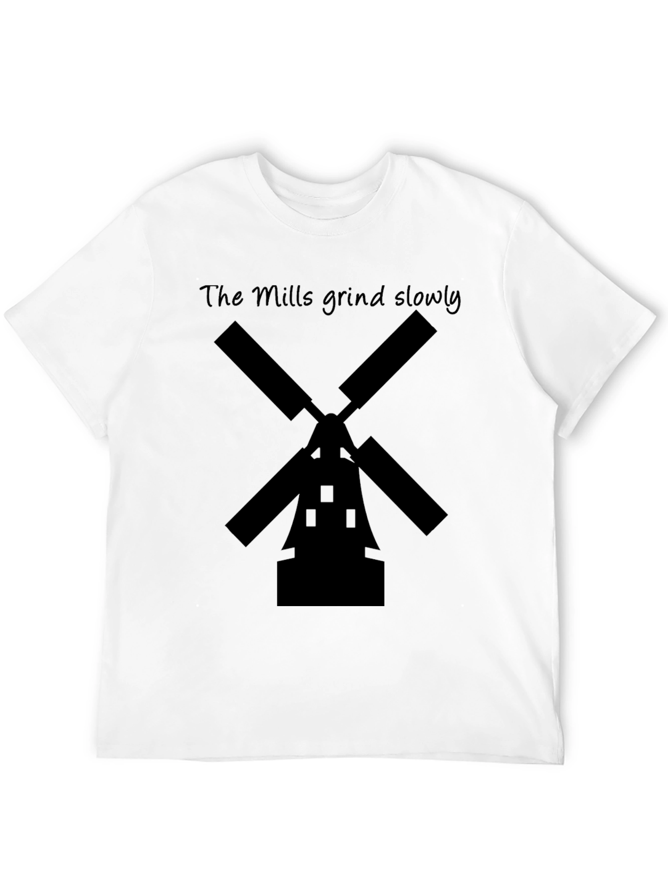 The Mills Grind Slowly Black T-Shirt