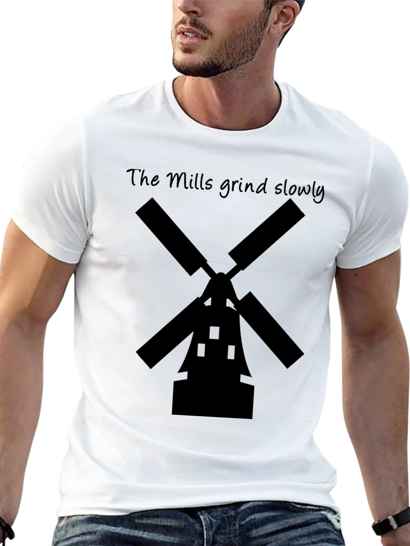 The Mills Grind Slowly Black T-Shirt