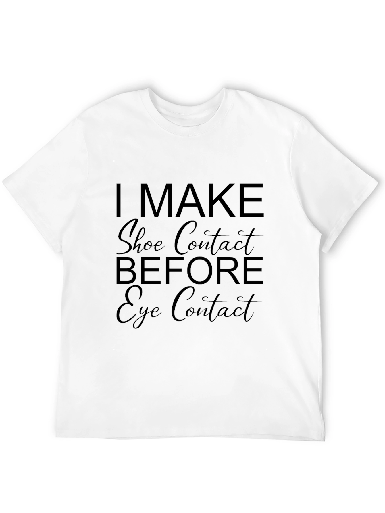 Shoe Contact T-Shirt - Funny Novelty Tee