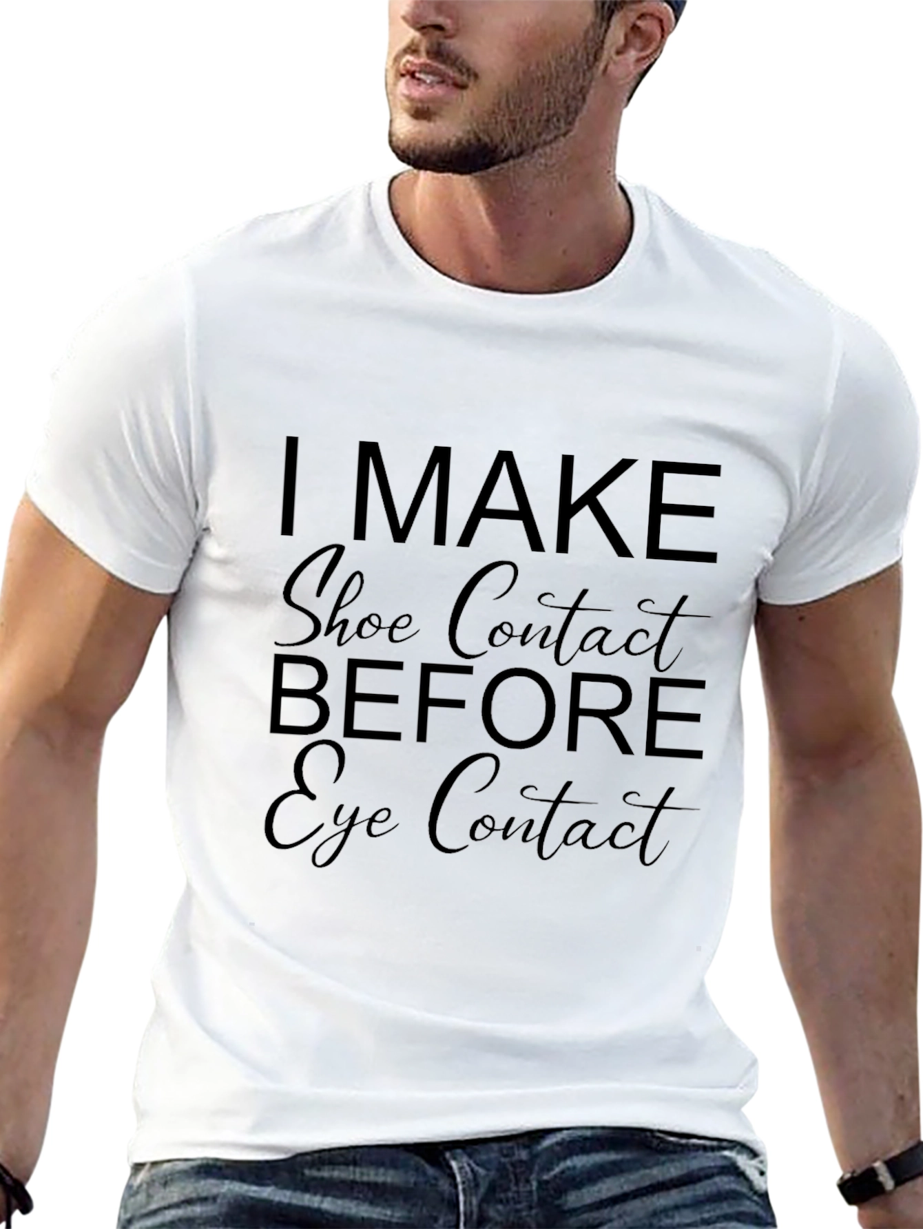 Shoe Contact T-Shirt - Funny Novelty Tee