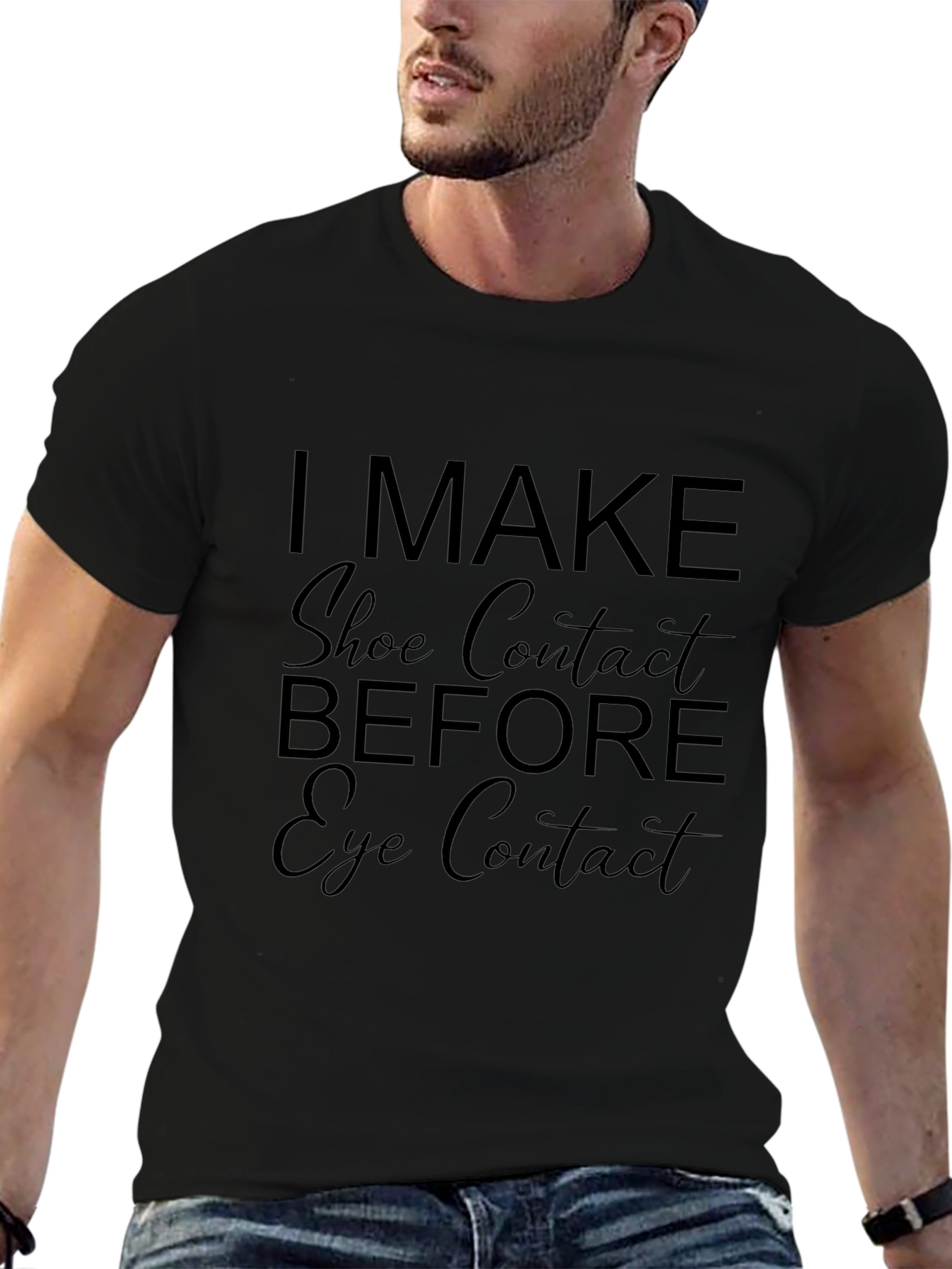 Shoe Contact T-Shirt - Funny Novelty Tee