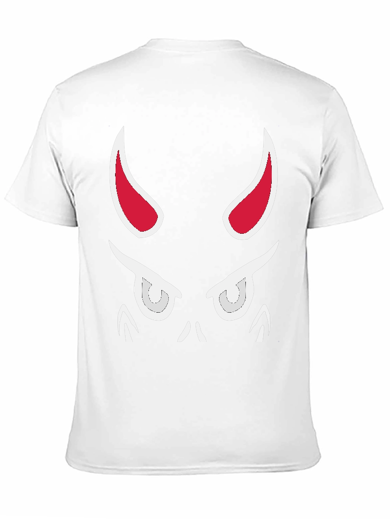 Devil Face Graphic Tee - Black Cotton T-Shirt