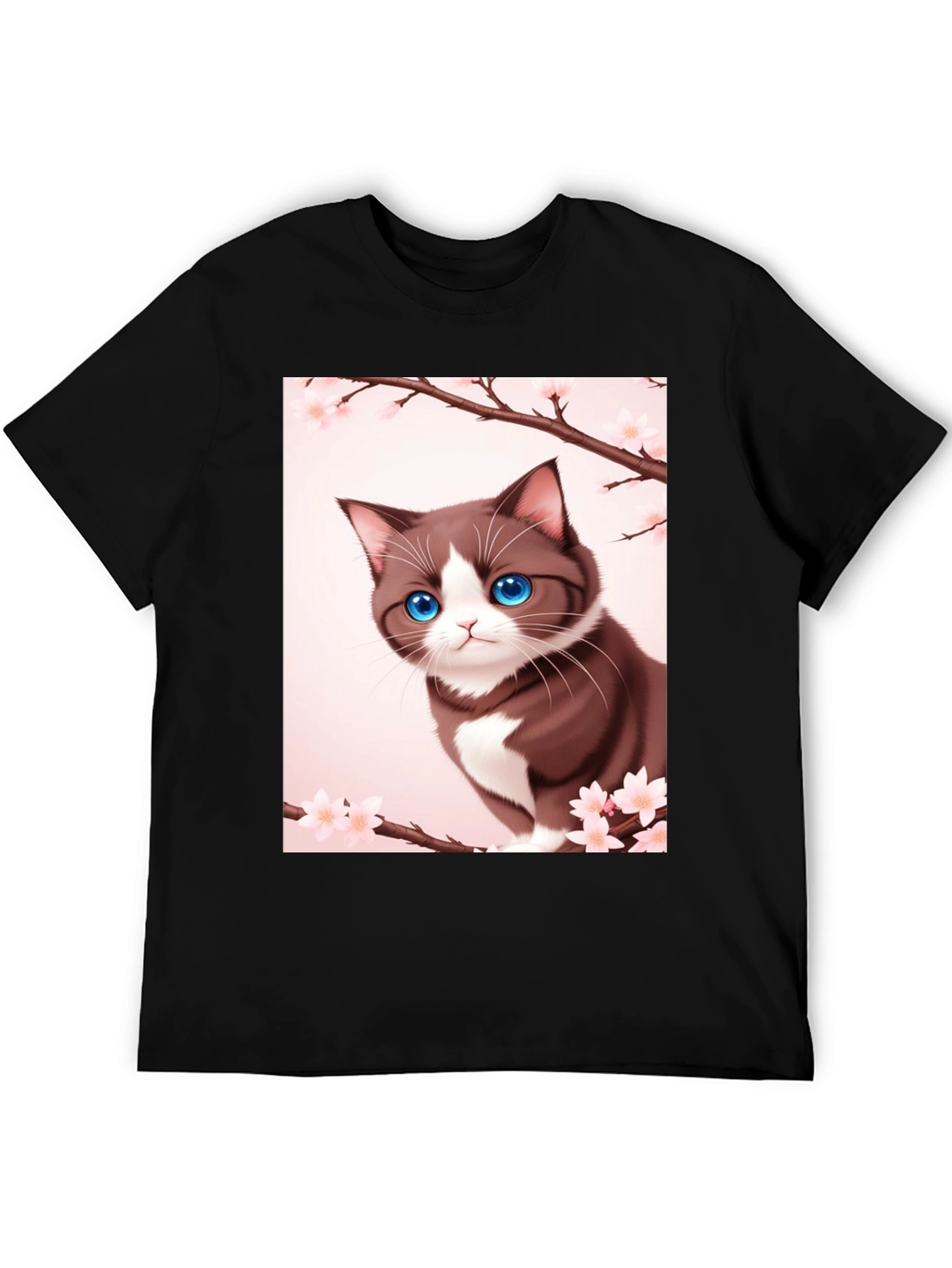 Anime Cat Blossom T-Shirt