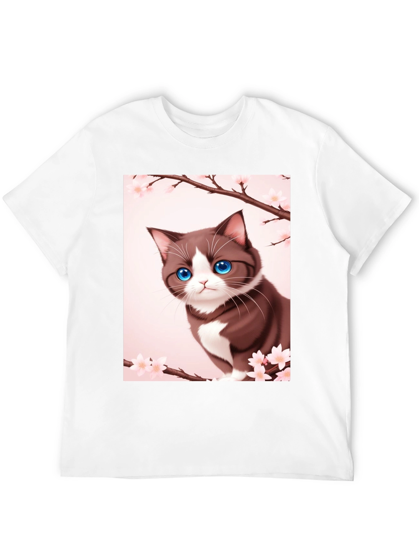 Anime Cat Blossom T-Shirt