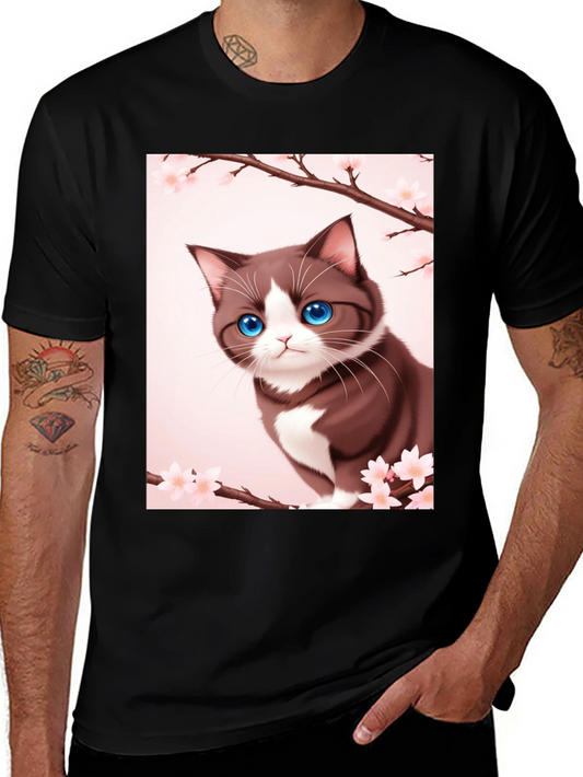 Anime Cat Blossom T-Shirt