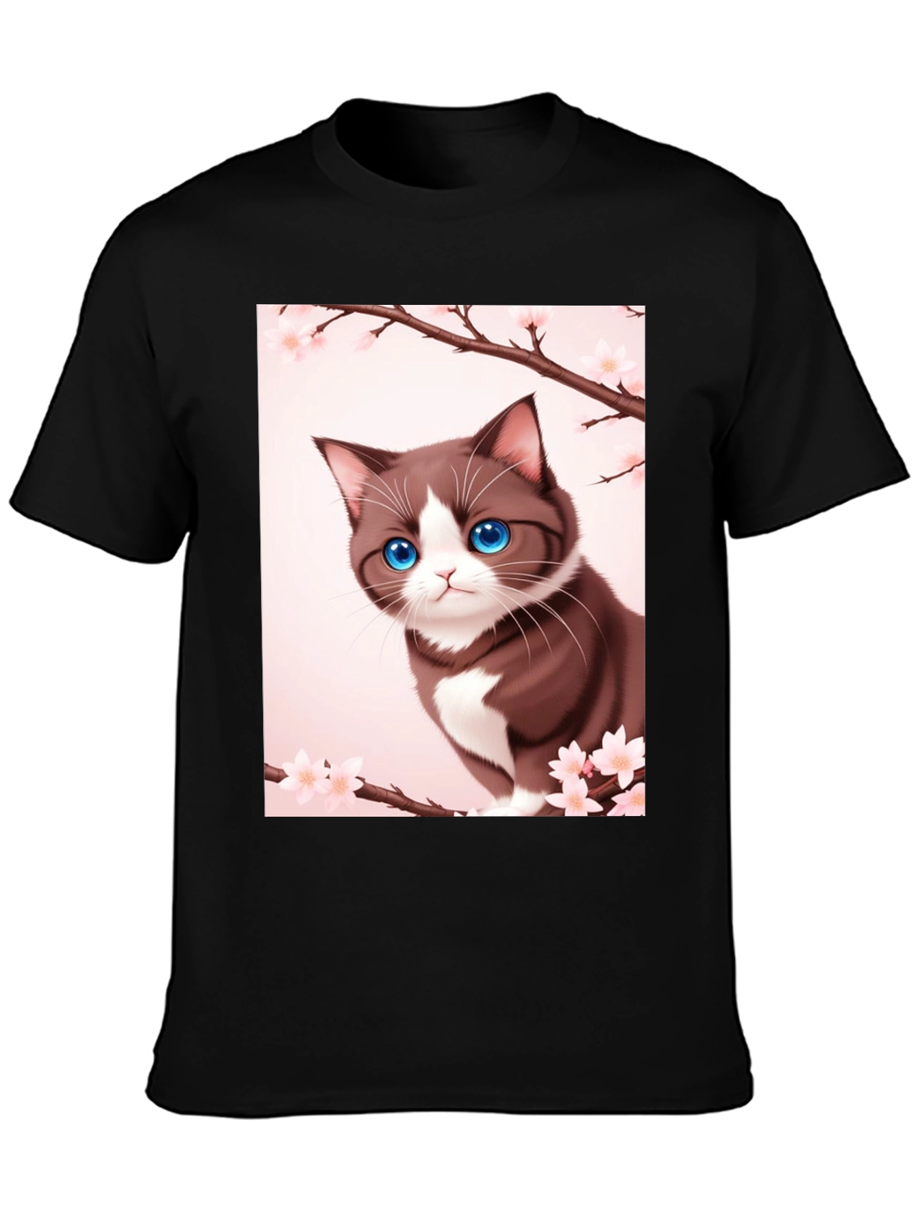 Anime Cat Blossom T-Shirt