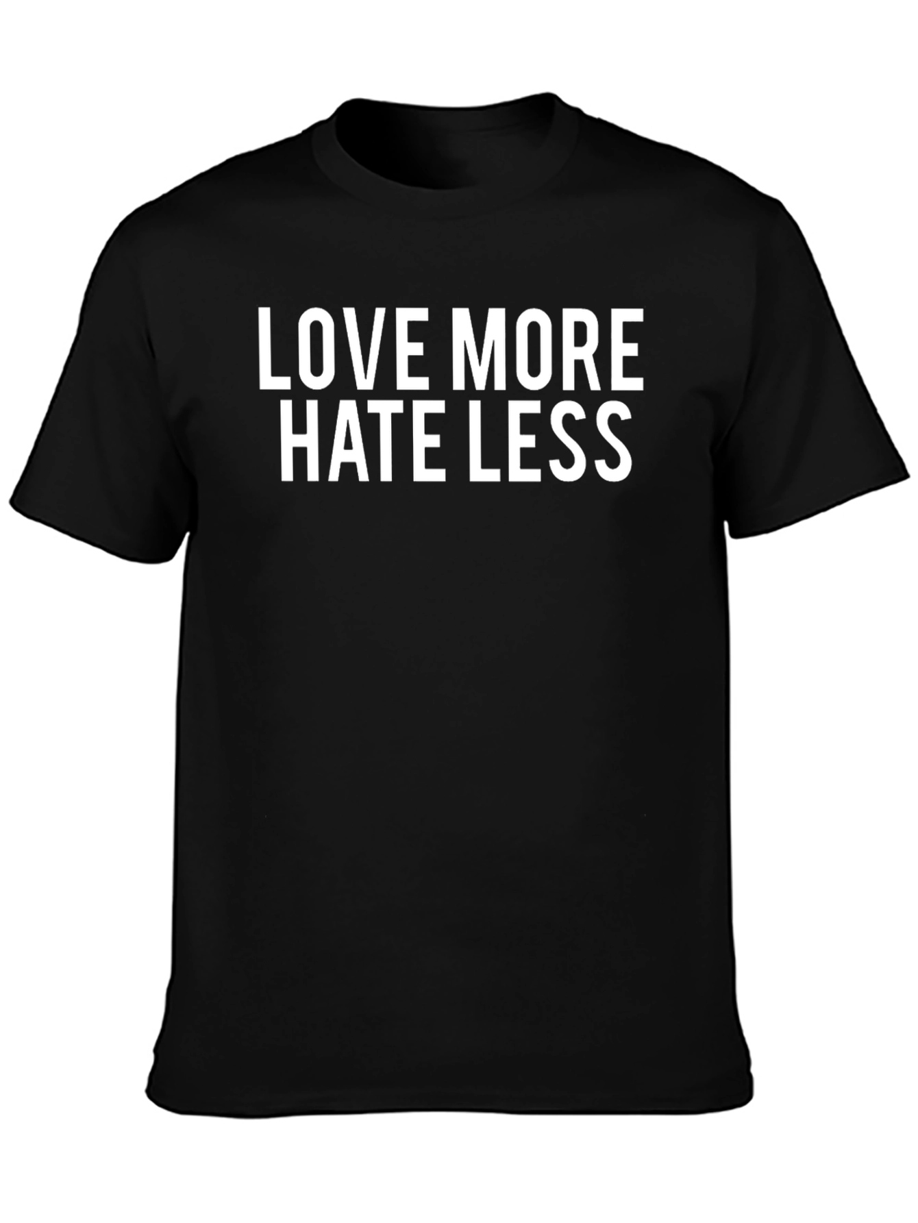Love More Hate Less Graphic T-Shirt