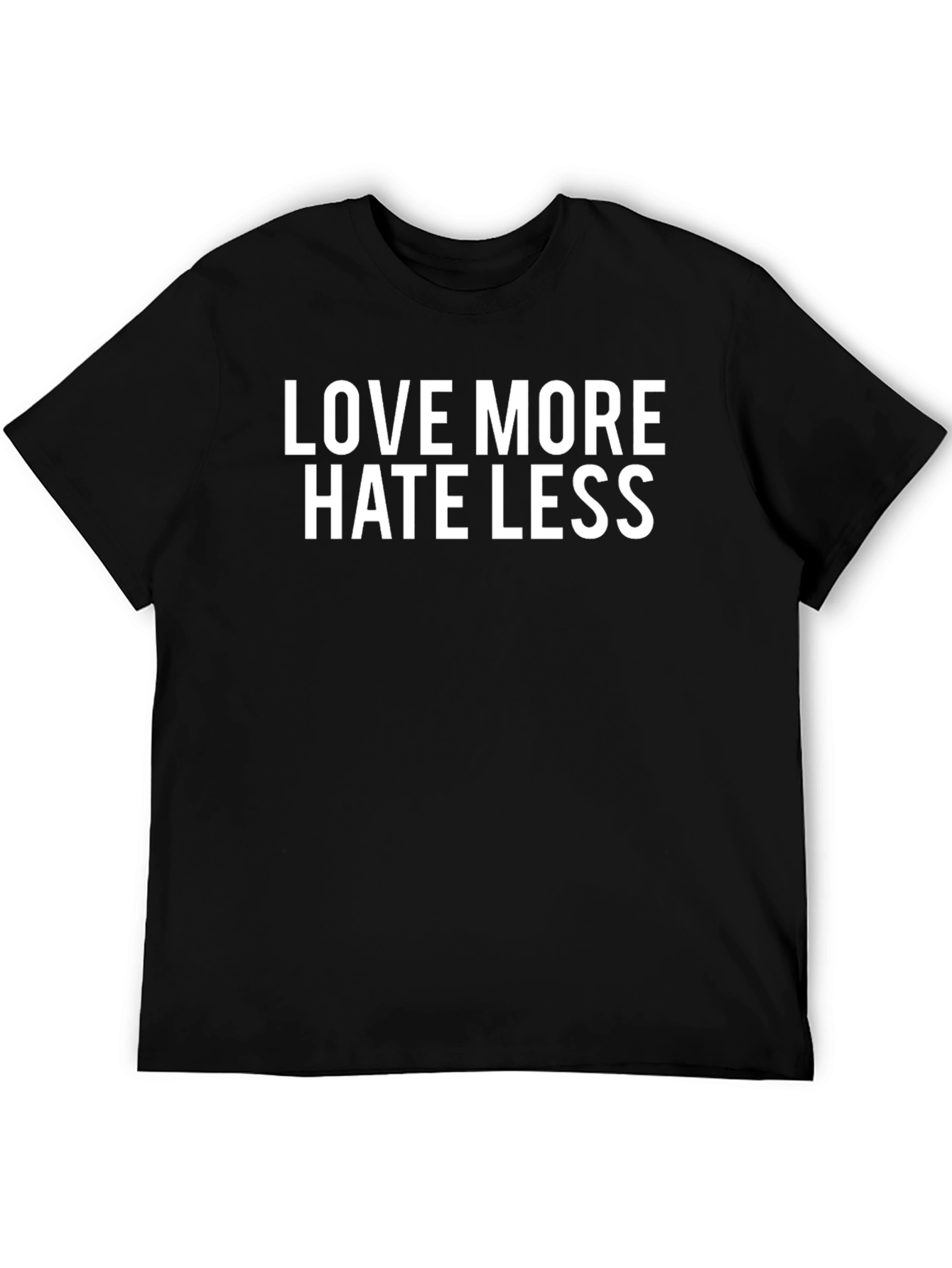 Love More Hate Less Graphic T-Shirt