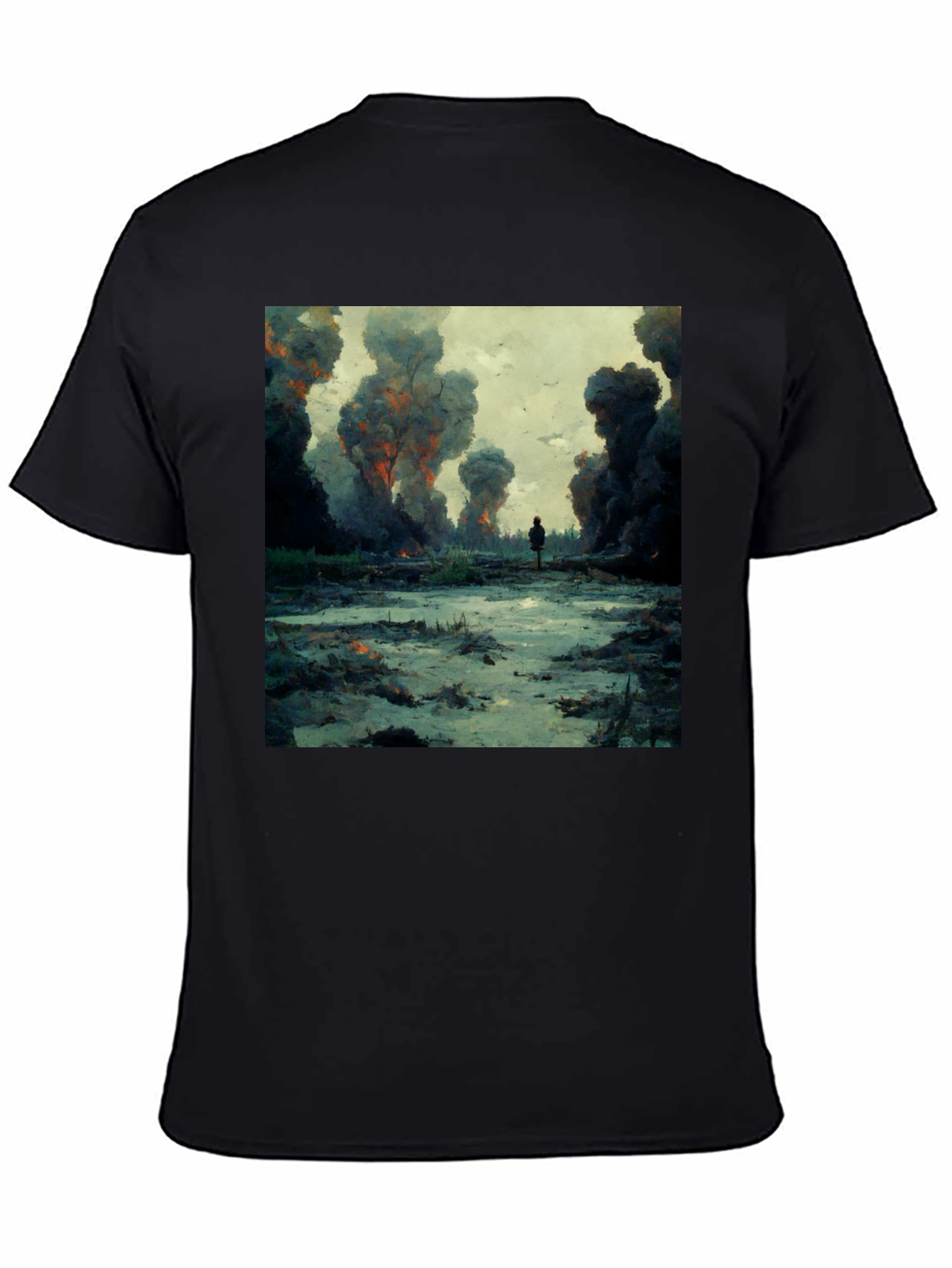 Artistic Graphic Tee - Apocalypse Design
