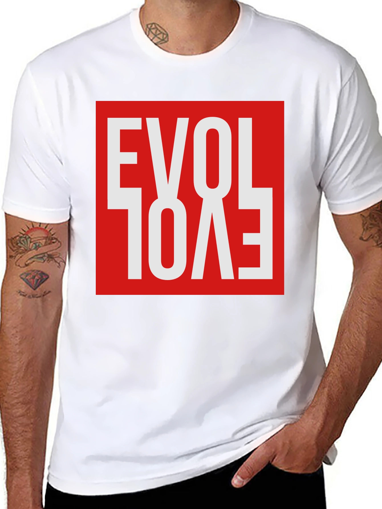 Evol Love Graphic Tee - Retro Style