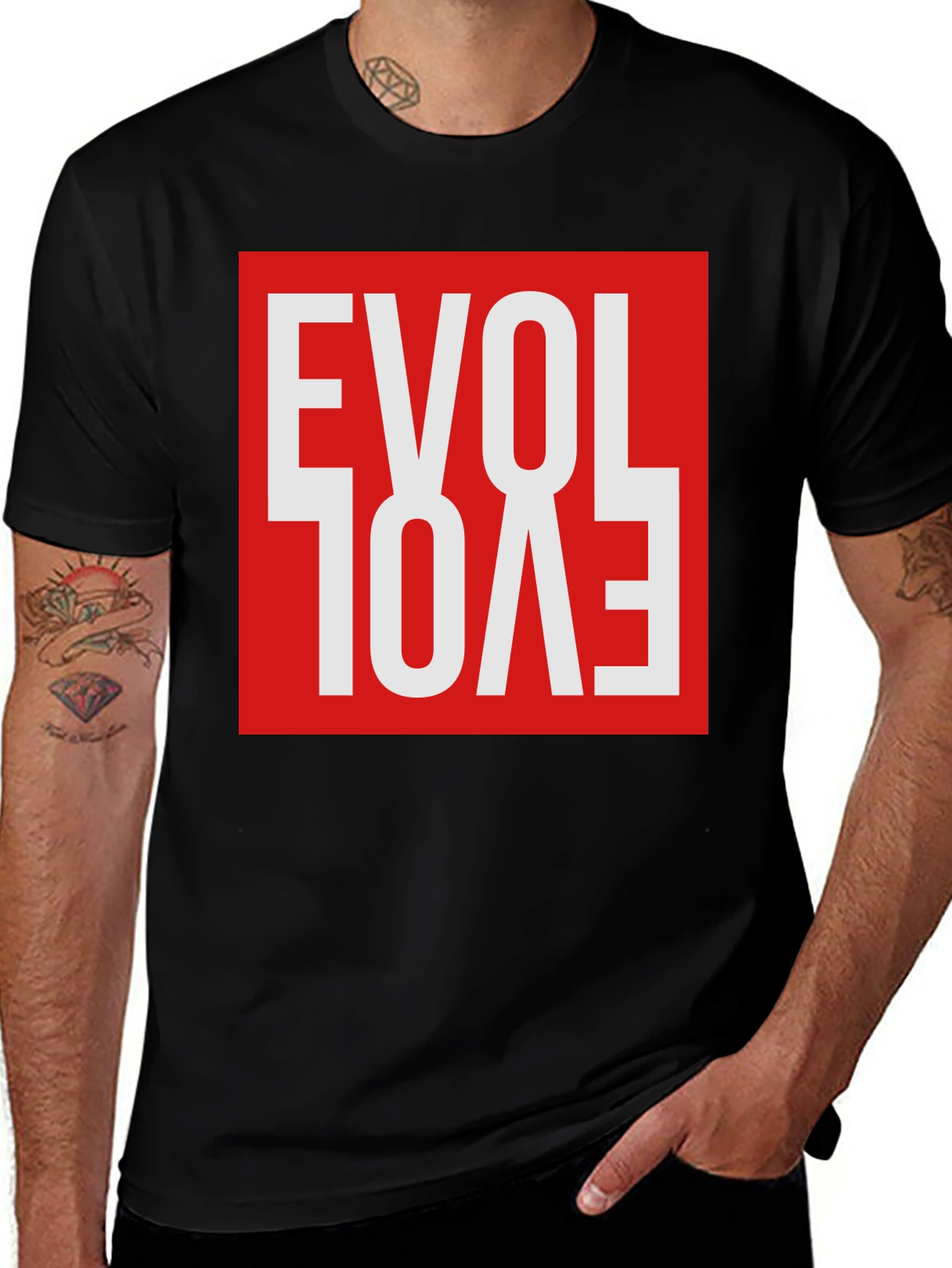 Evol Love Graphic Tee - Retro Style