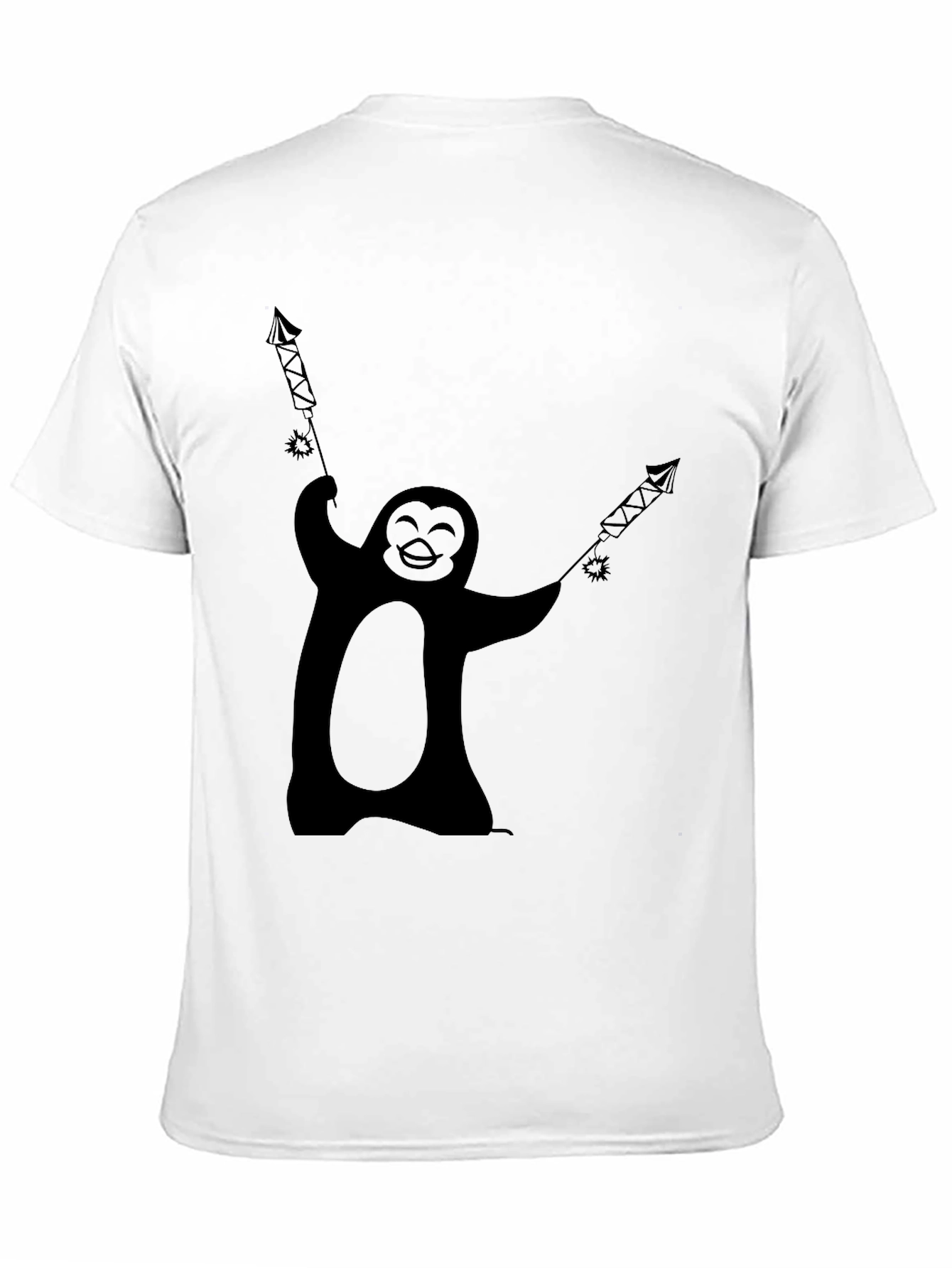 Penguin Fireworks Graphic Tee - Black