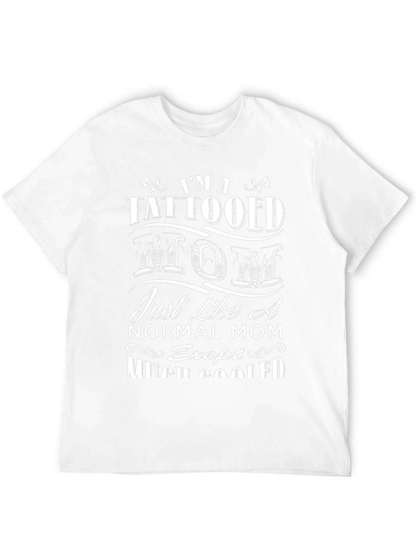 Tattooed Mom Graphic Tee - Black Cotton T-Shirt