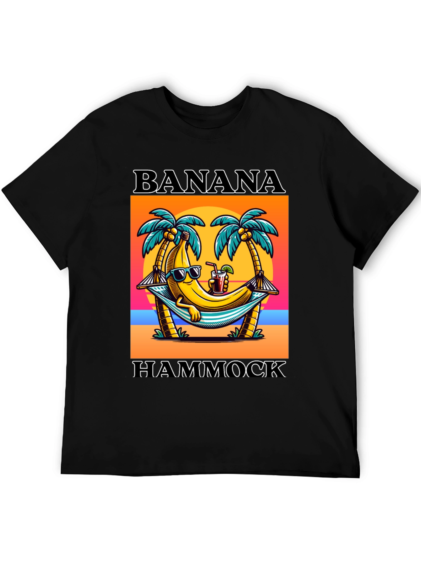 Banana Hammock T-Shirt - Tropical Summer Vibes!