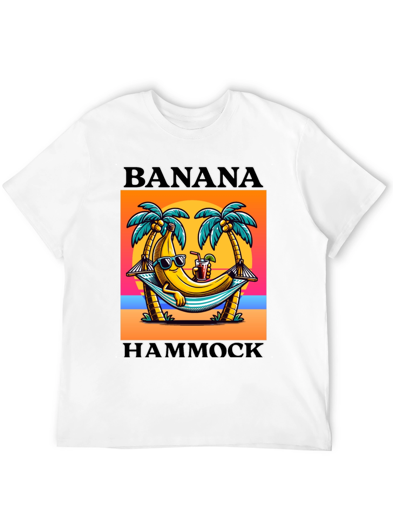 Banana Hammock T-Shirt - Tropical Summer Vibes!