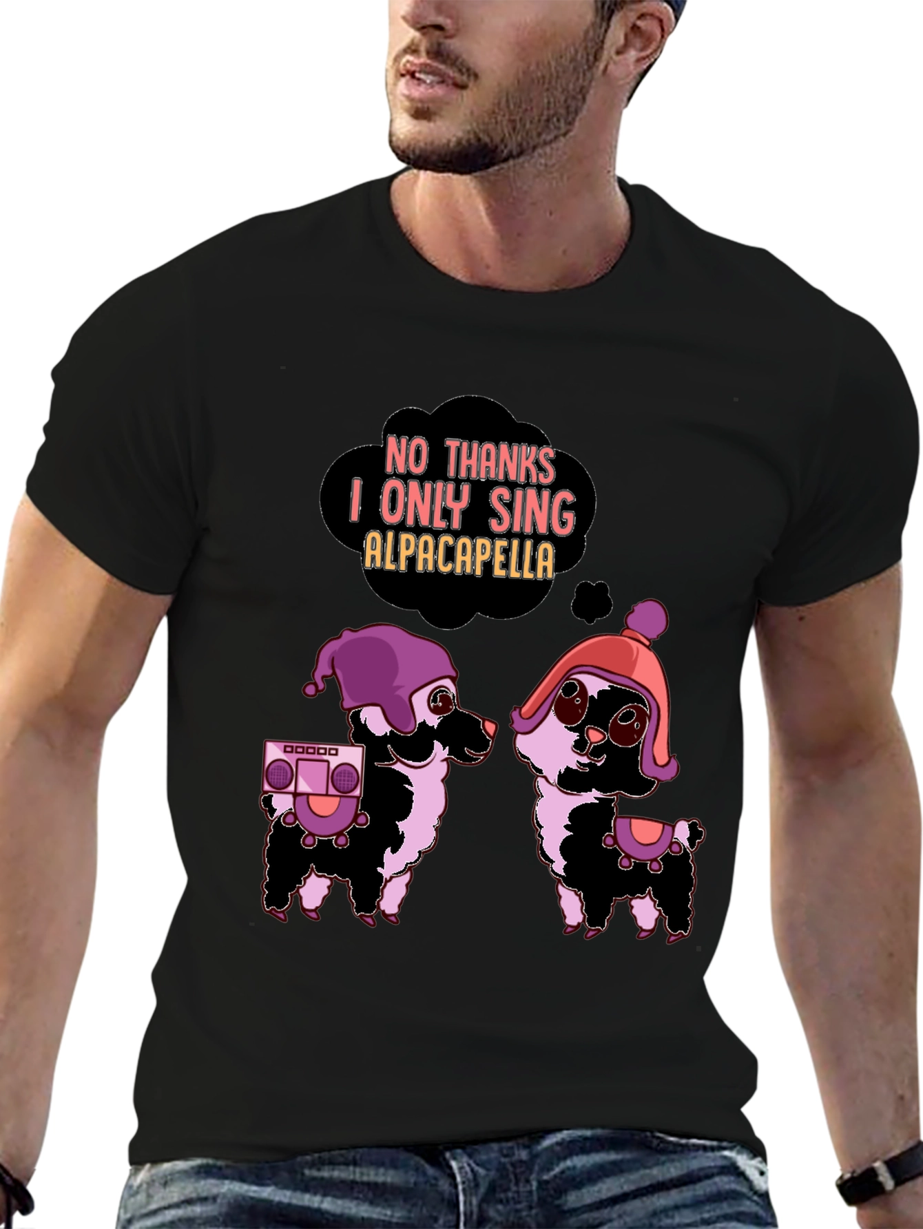 Alpacapella Funny Graphic Tee