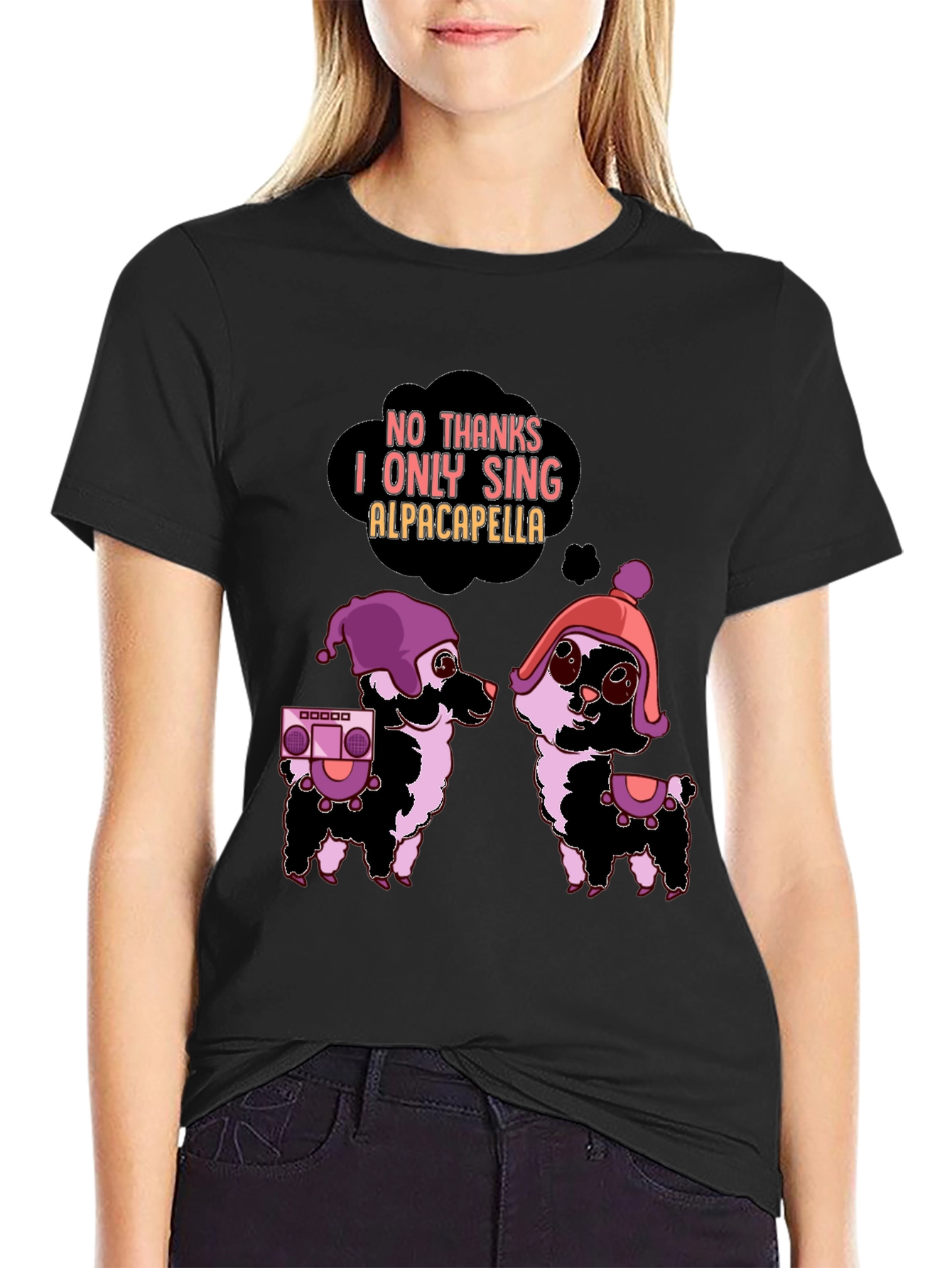 Alpacapella Funny Graphic Tee