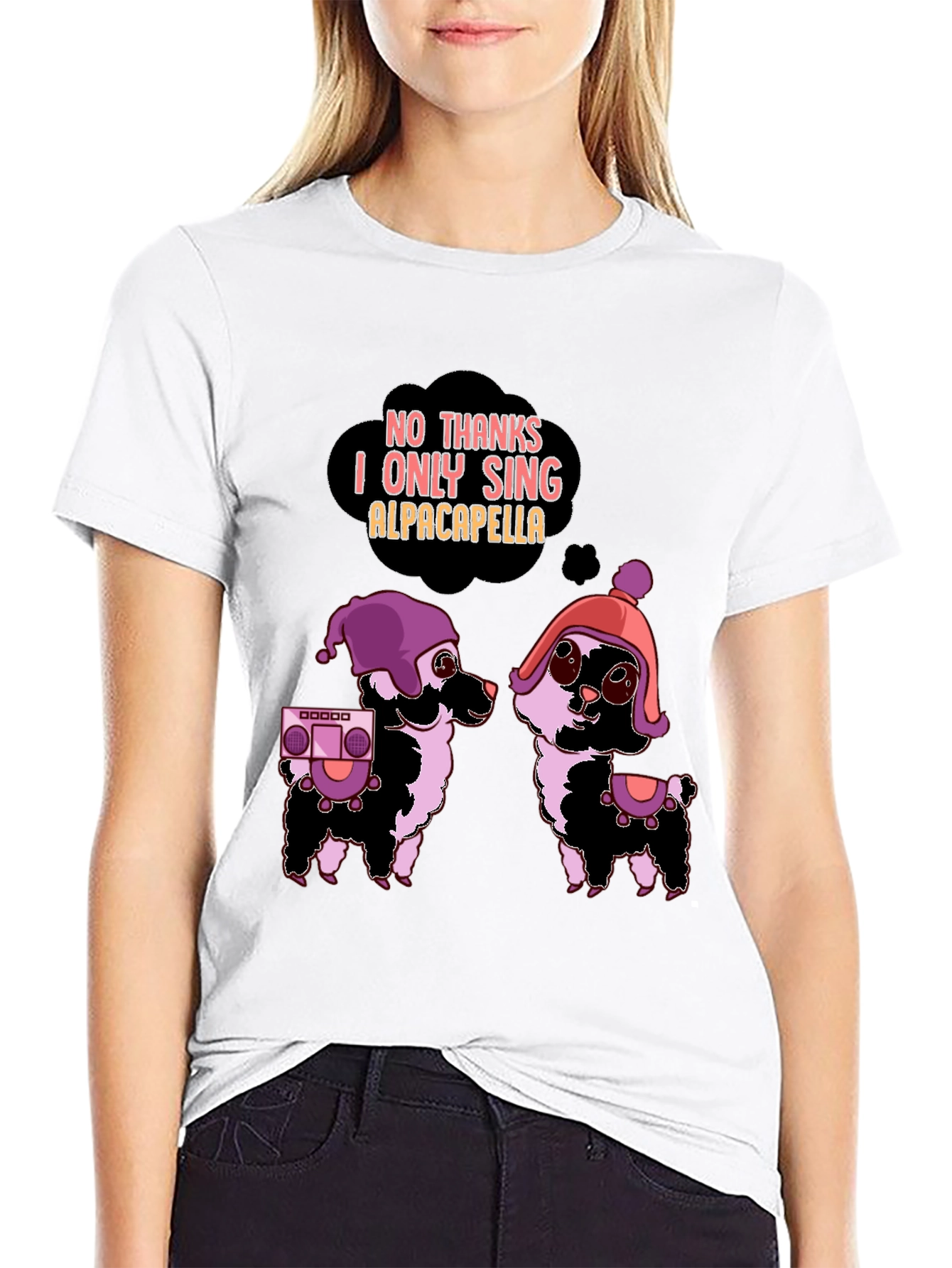 Alpacapella Funny Graphic Tee