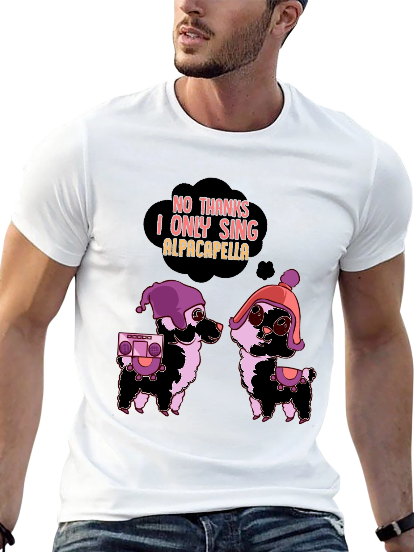 Alpacapella Funny Graphic Tee