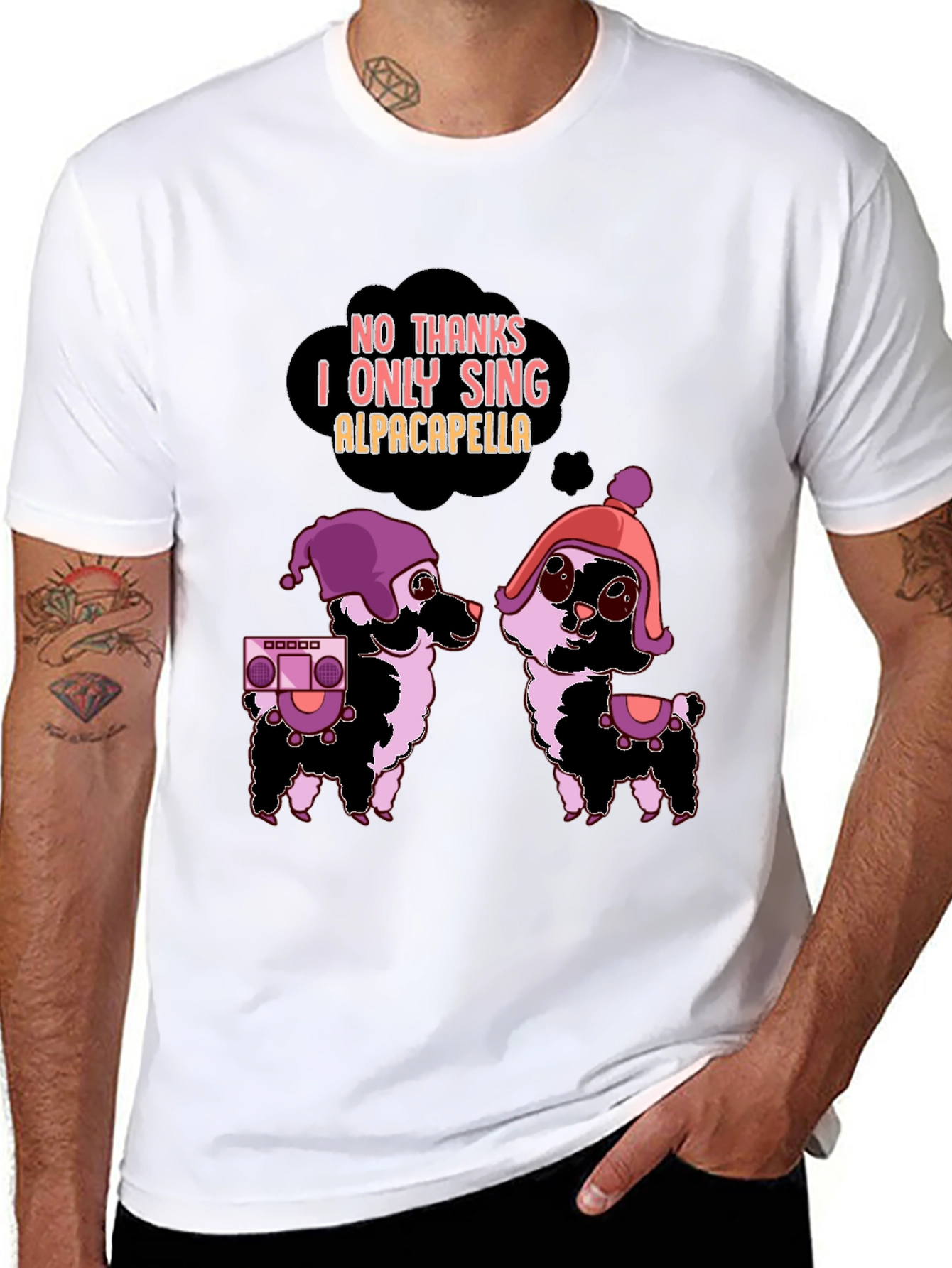 Alpacapella Funny Graphic Tee