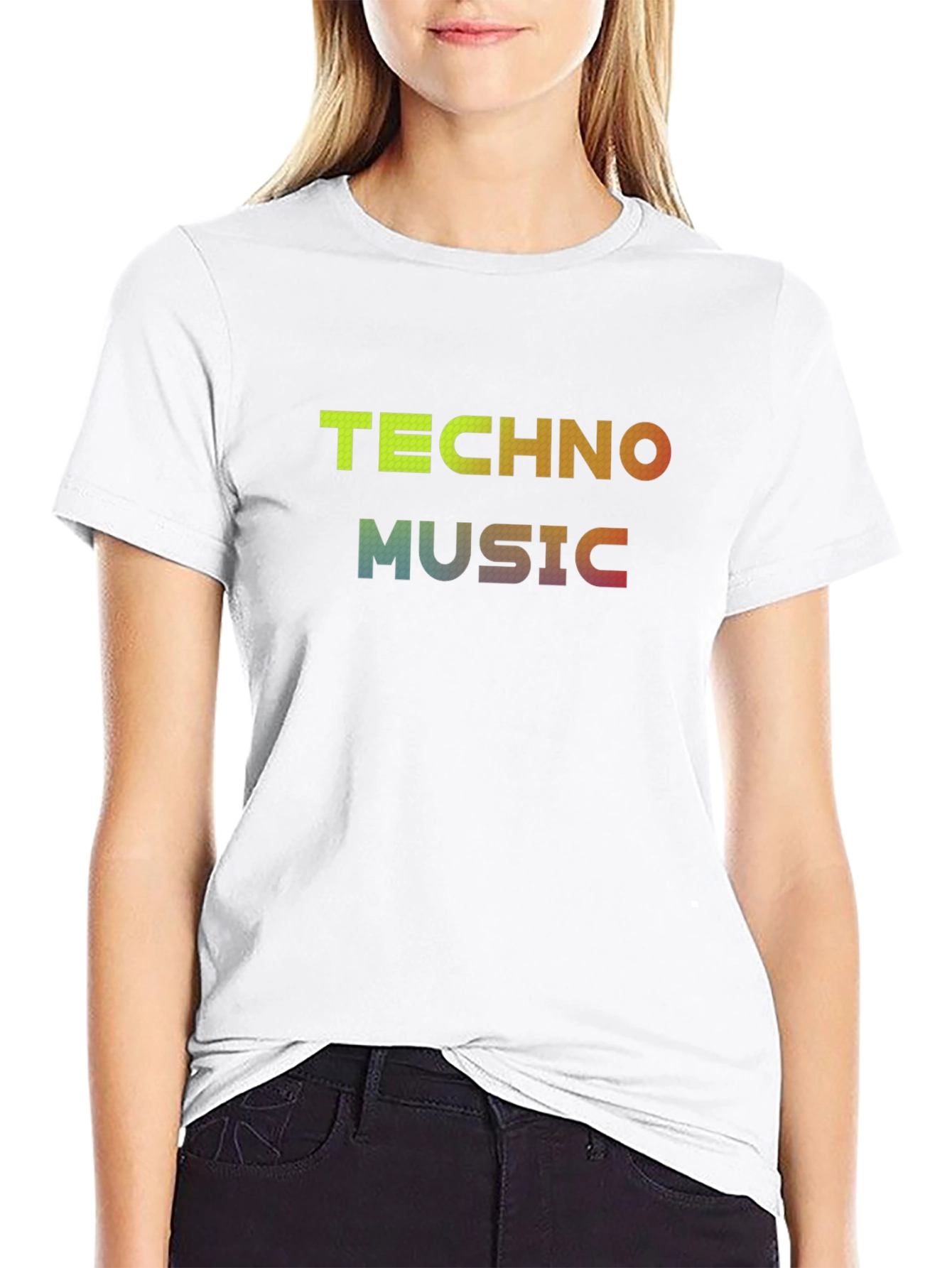 Techno Music Black T-Shirt