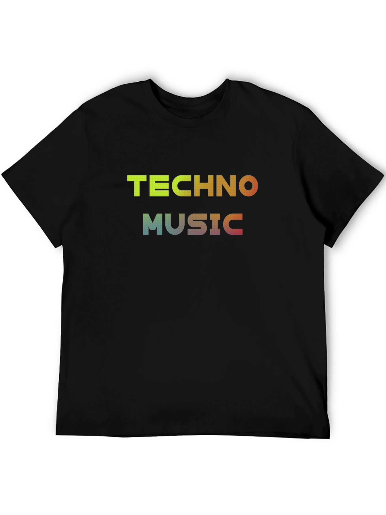 Techno Music Black T-Shirt