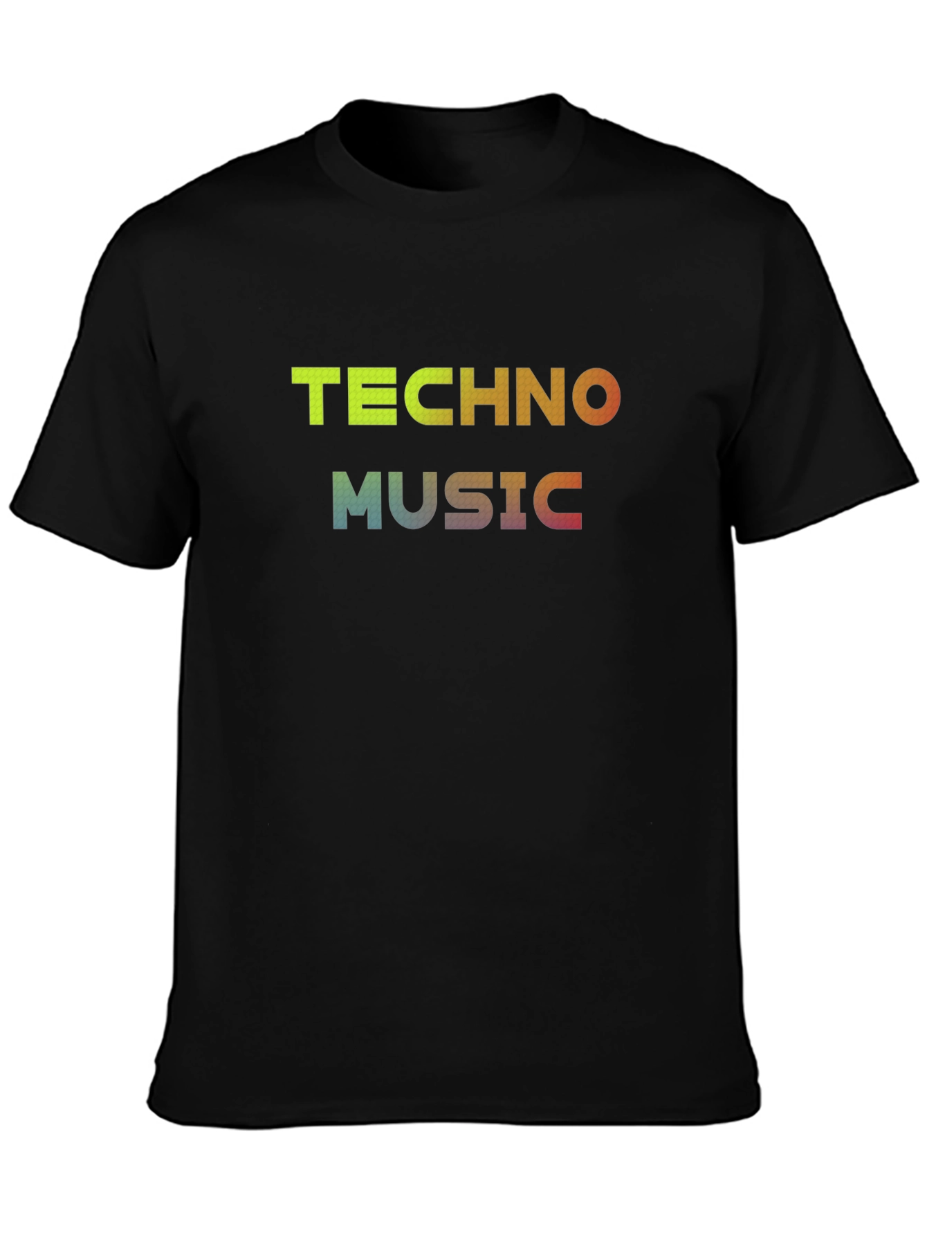 Techno Music Black T-Shirt