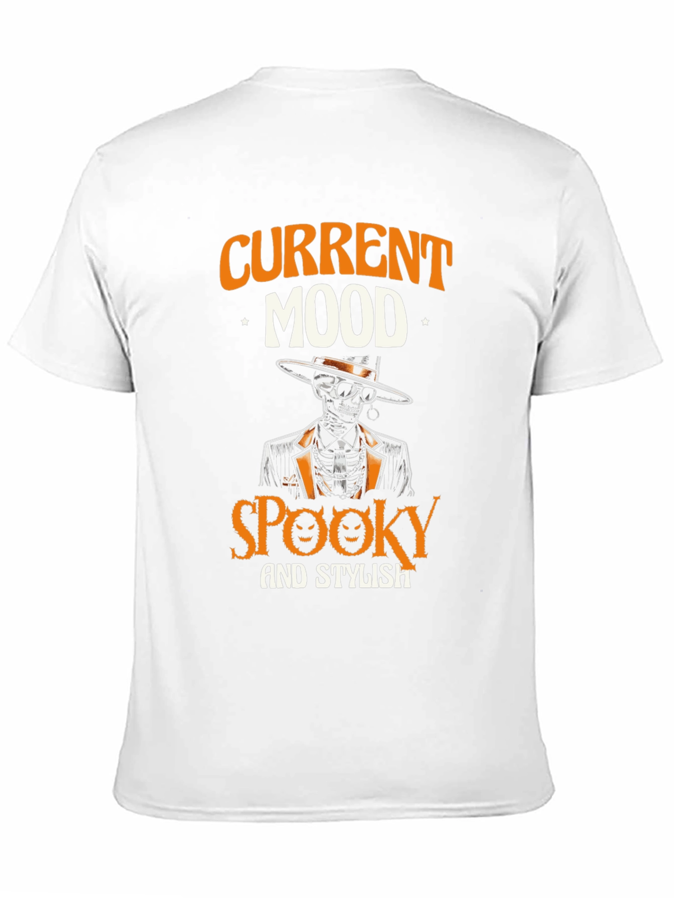 Spooky & Stylish Skeleton Graphic T-Shirt - Halloween Vibes
