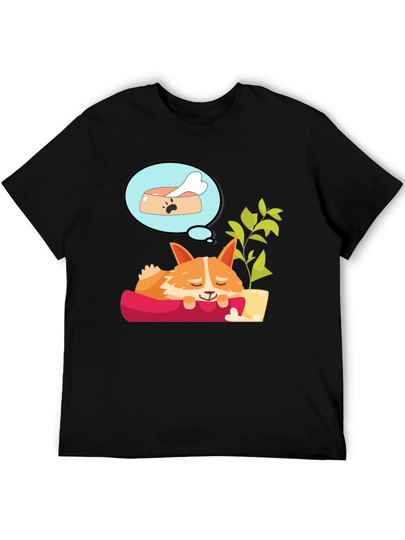 Dreaming Corgi T-Shirt - Relaxed Fit