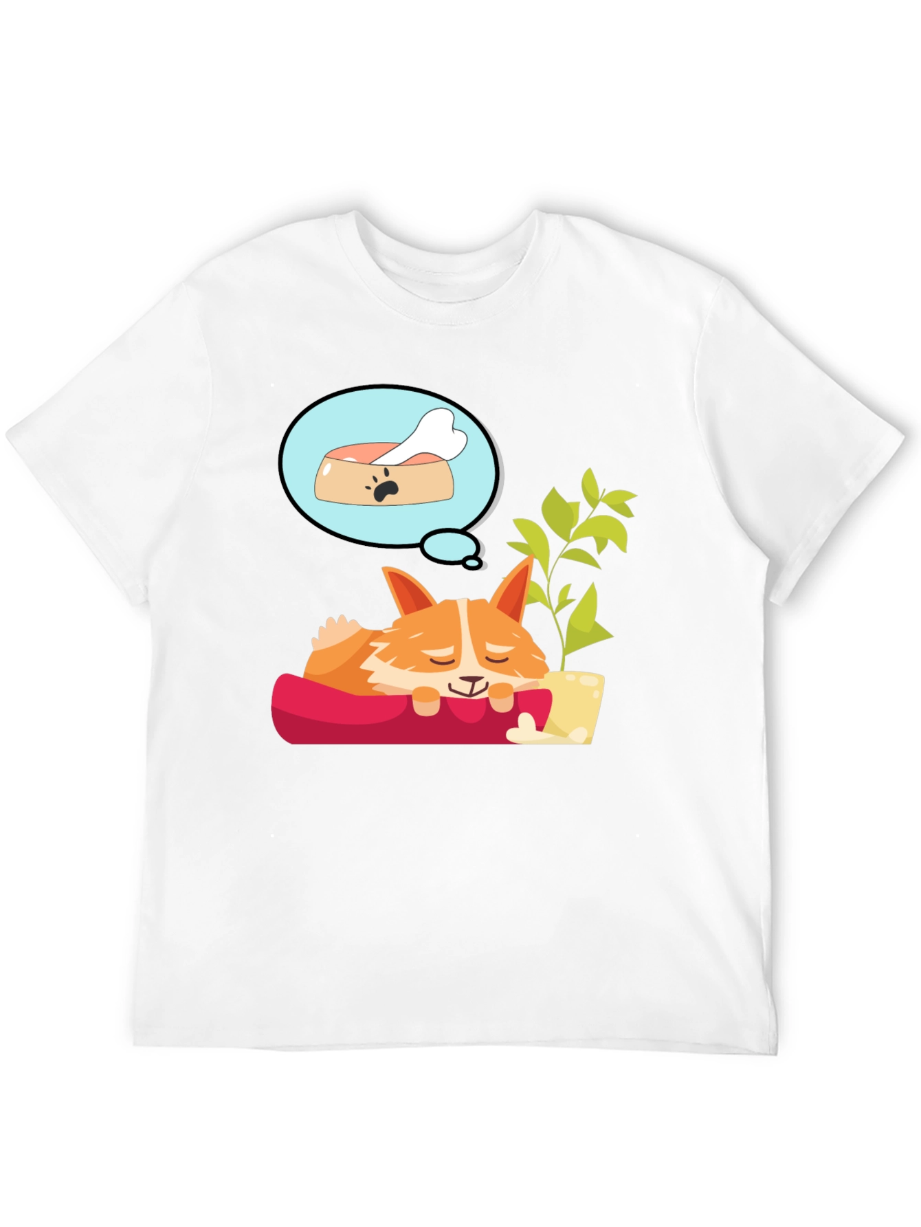 Dreaming Corgi T-Shirt - Relaxed Fit