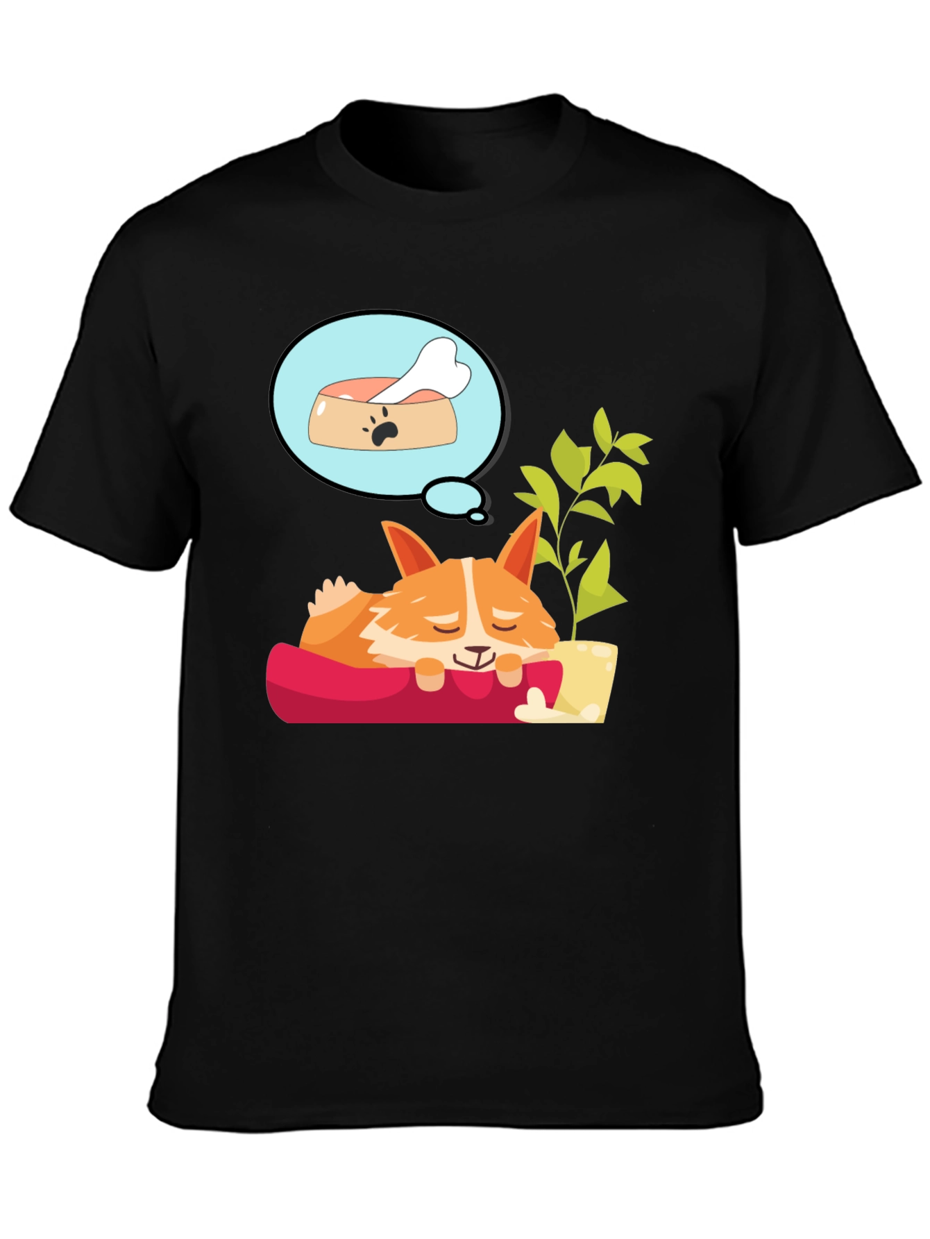 Dreaming Corgi T-Shirt - Relaxed Fit