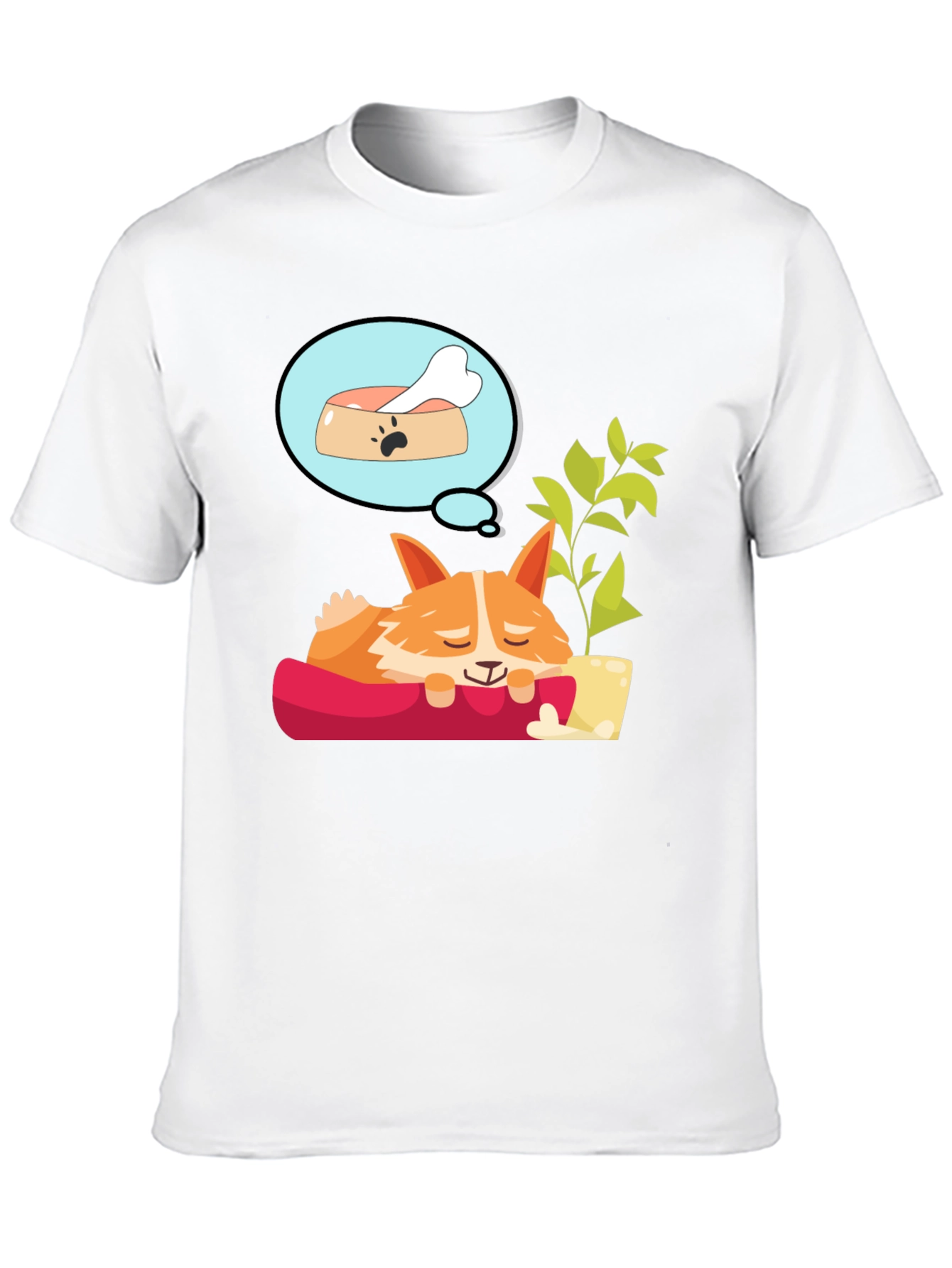 Dreaming Corgi T-Shirt - Relaxed Fit