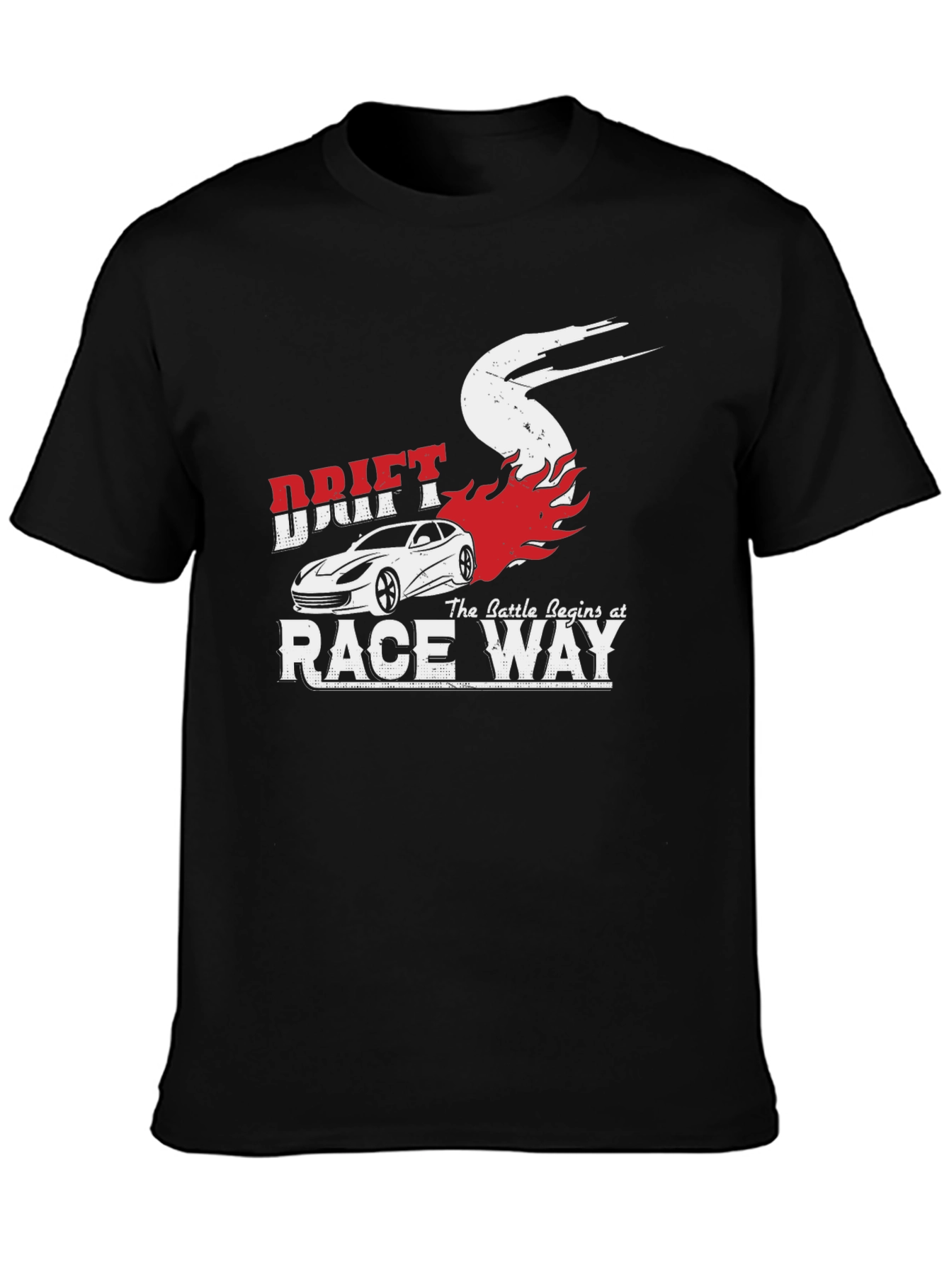Drift Race Way Graphic Tee - Car Enthusiast T-Shirt