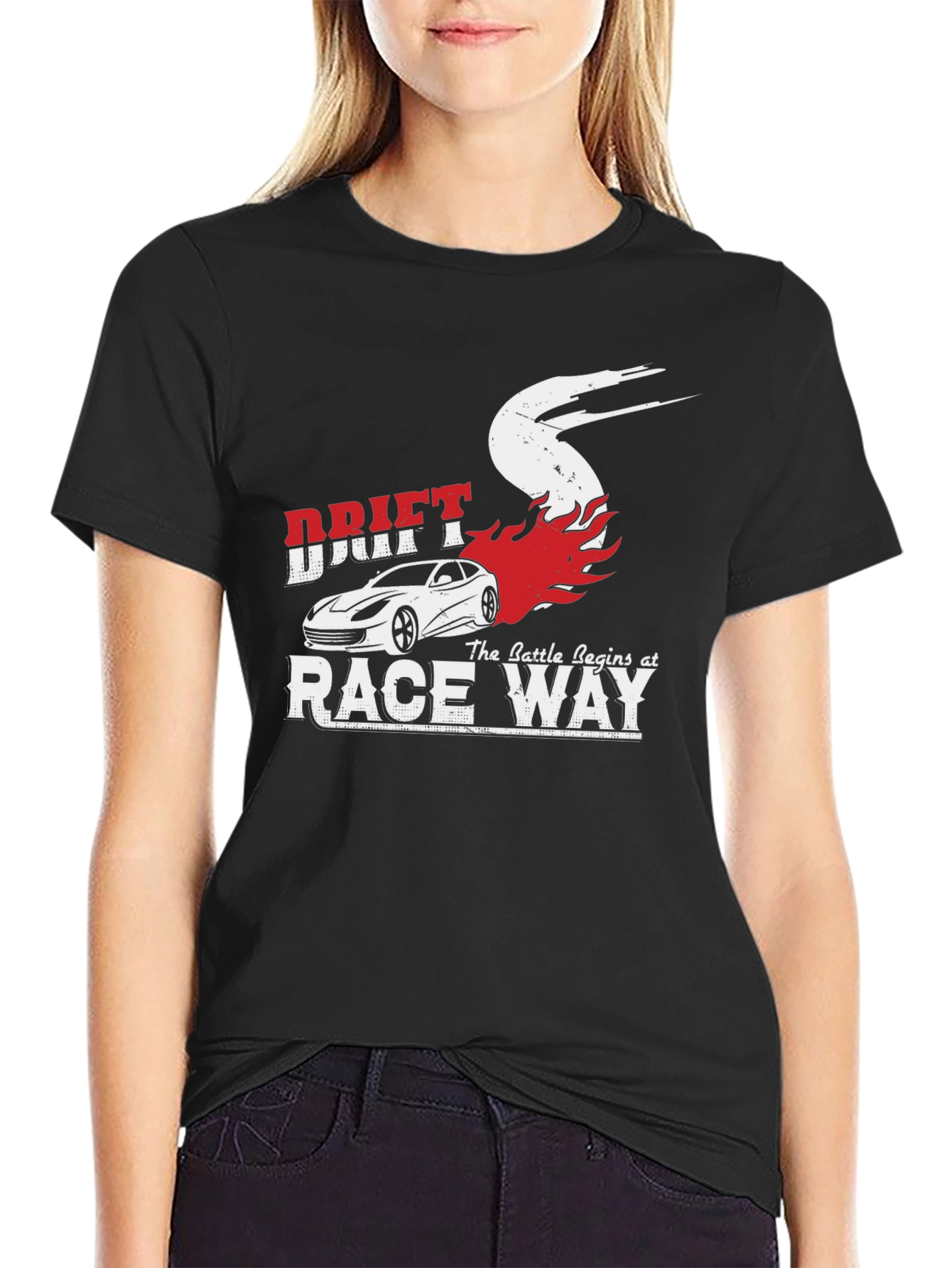 Drift Race Way Graphic Tee - Car Enthusiast T-Shirt